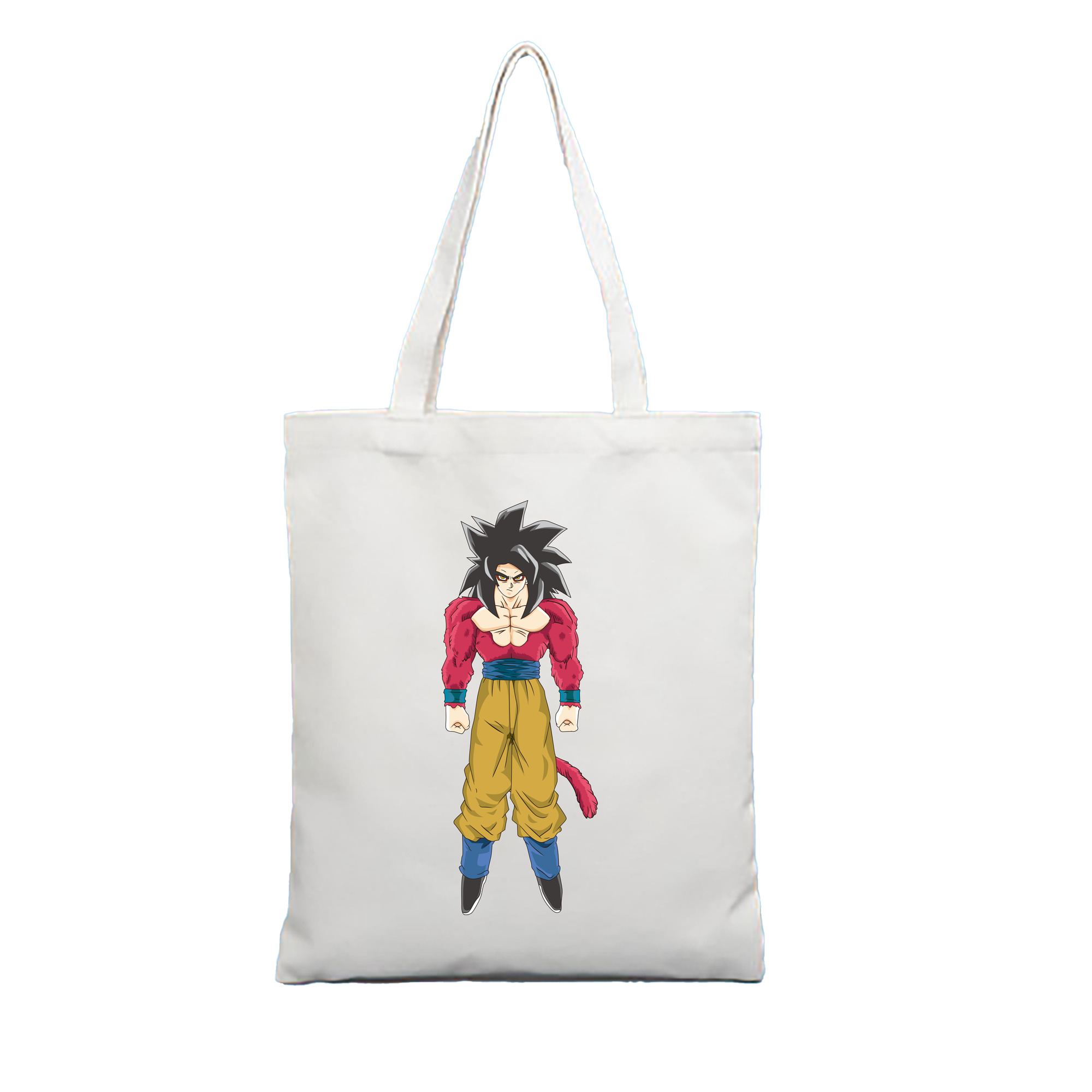（画像用） ドラゴンボール 孫悟空（そん ごくう）Son Goku カカロット DRAGON BALL Kakarotto 縦型キャンバス生地手提げバッグ　トートバッグ