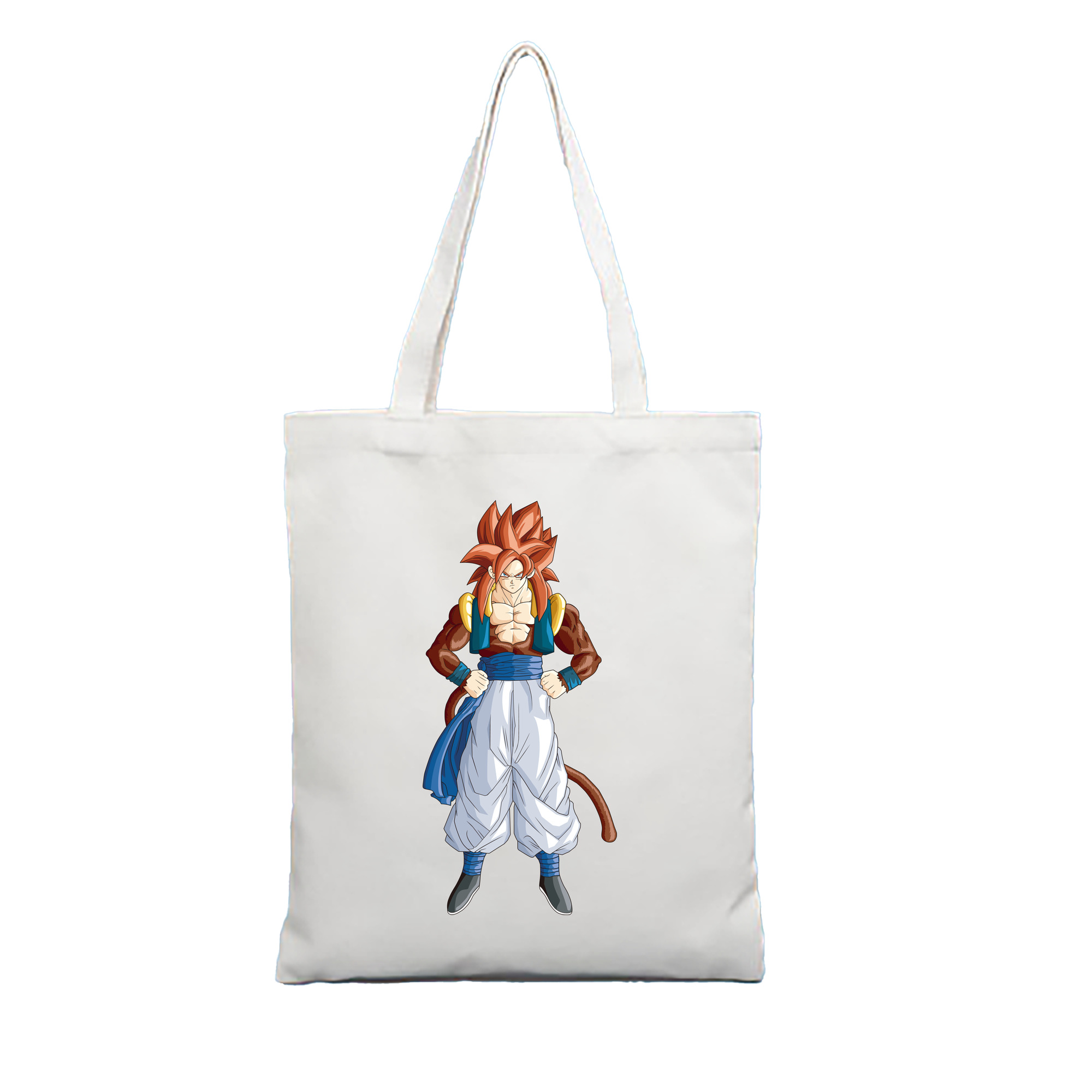 （画像用） ドラゴンボール 孫悟空（そん ごくう）Son Goku カカロット DRAGON BALL Kakarotto 縦型キャンバス生地手提げバッグ　トートバッグ