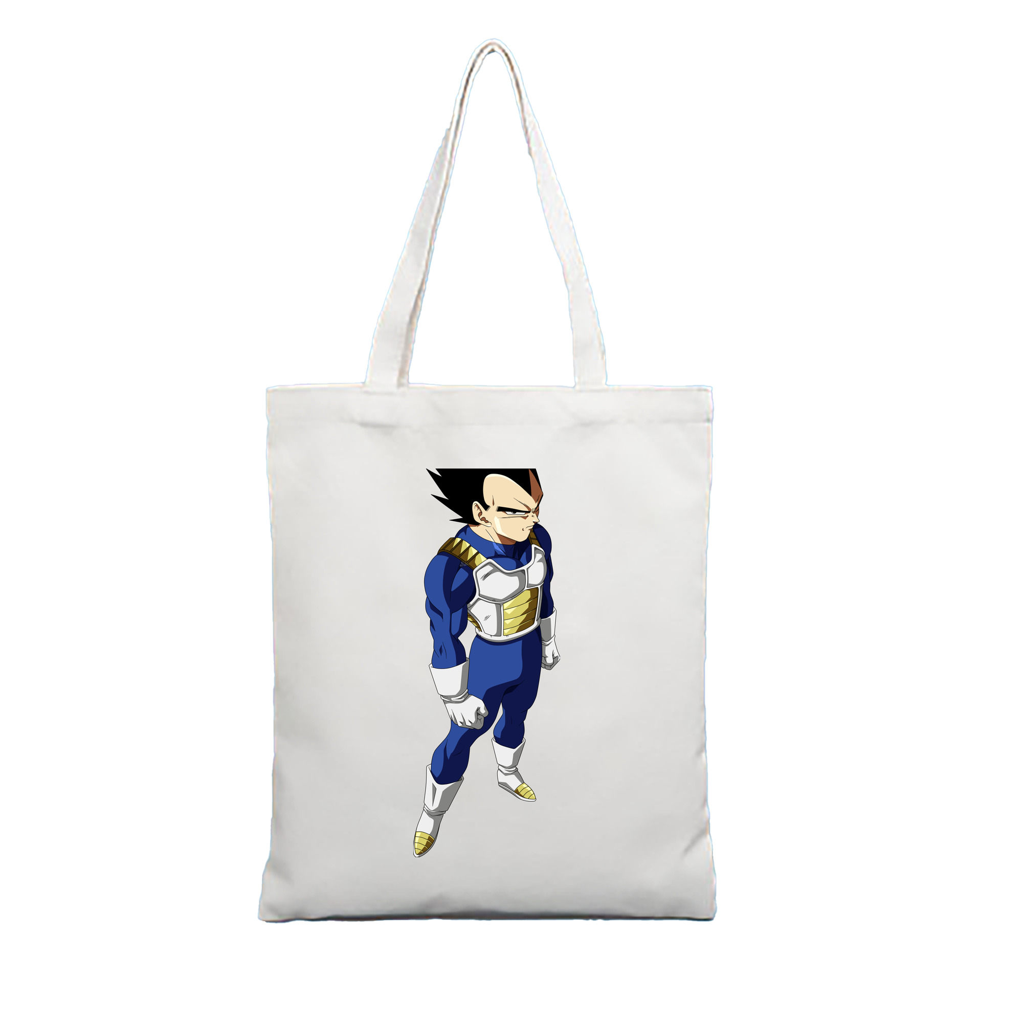 （画像用） ドラゴンボール ベジータ四世（Bejīta Yonsei）DRAGON BALL Vegeta IV 縦型キャンバス生地手提げバッグ　トートバッグ