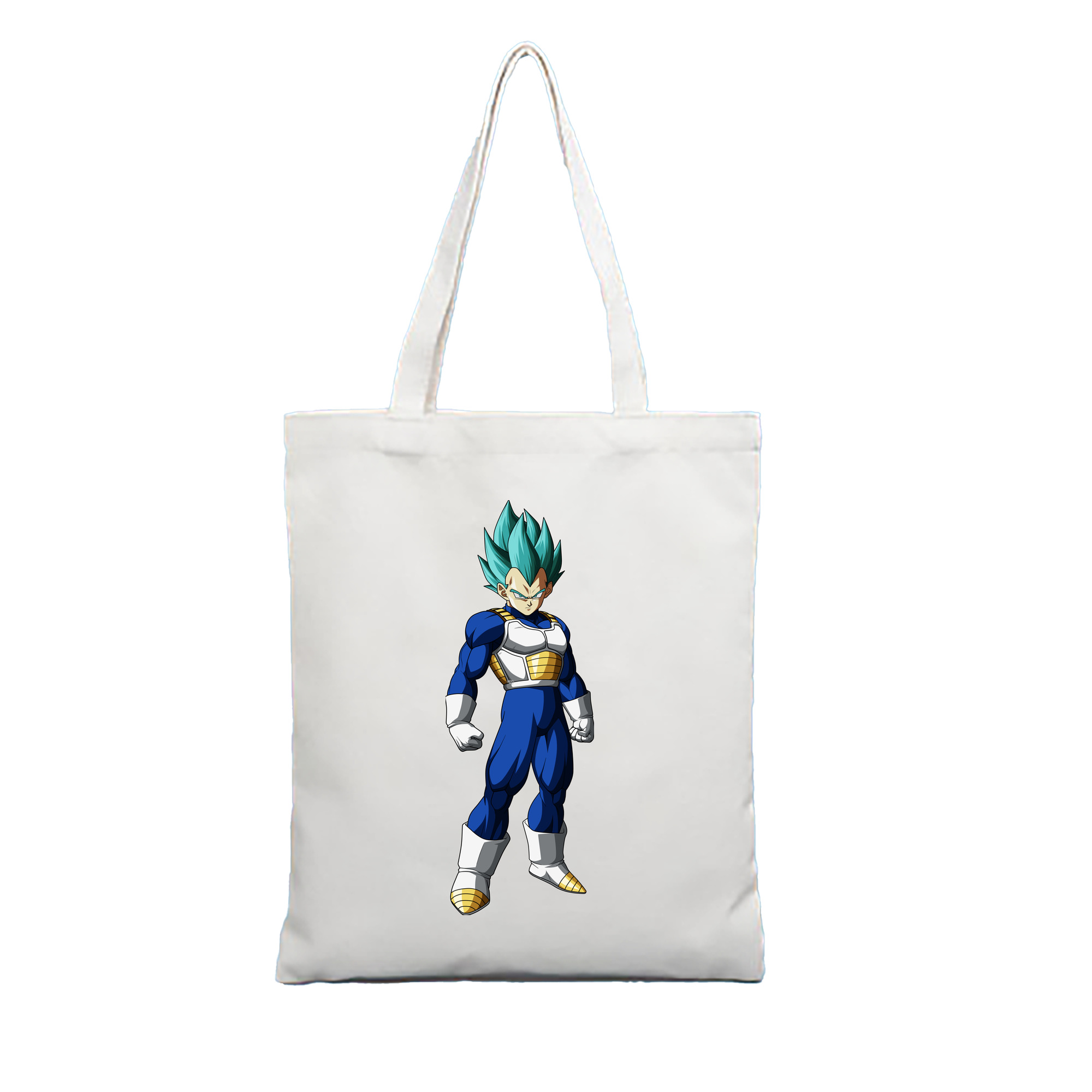 （画像用） ドラゴンボール ベジータ四世（Bejīta Yonsei）DRAGON BALL Vegeta IV 縦型キャンバス生地手提げバッグ　トートバッグ