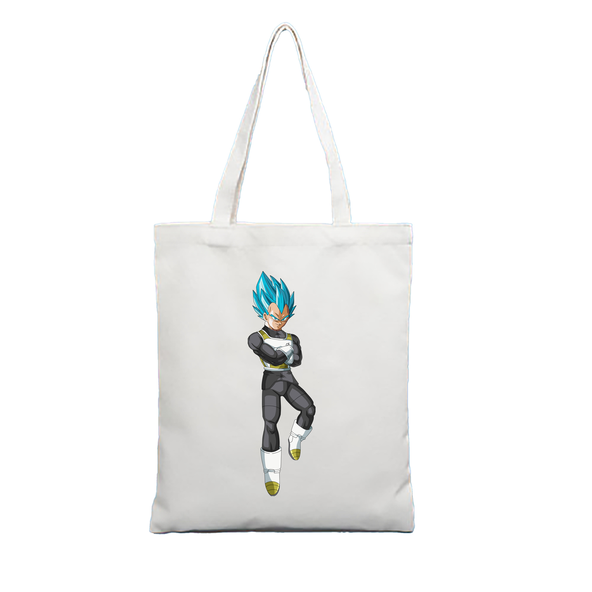 （画像用） ドラゴンボール ベジータ四世（Bejīta Yonsei）DRAGON BALL Vegeta IV 縦型キャンバス生地手提げバッグ　トートバッグ