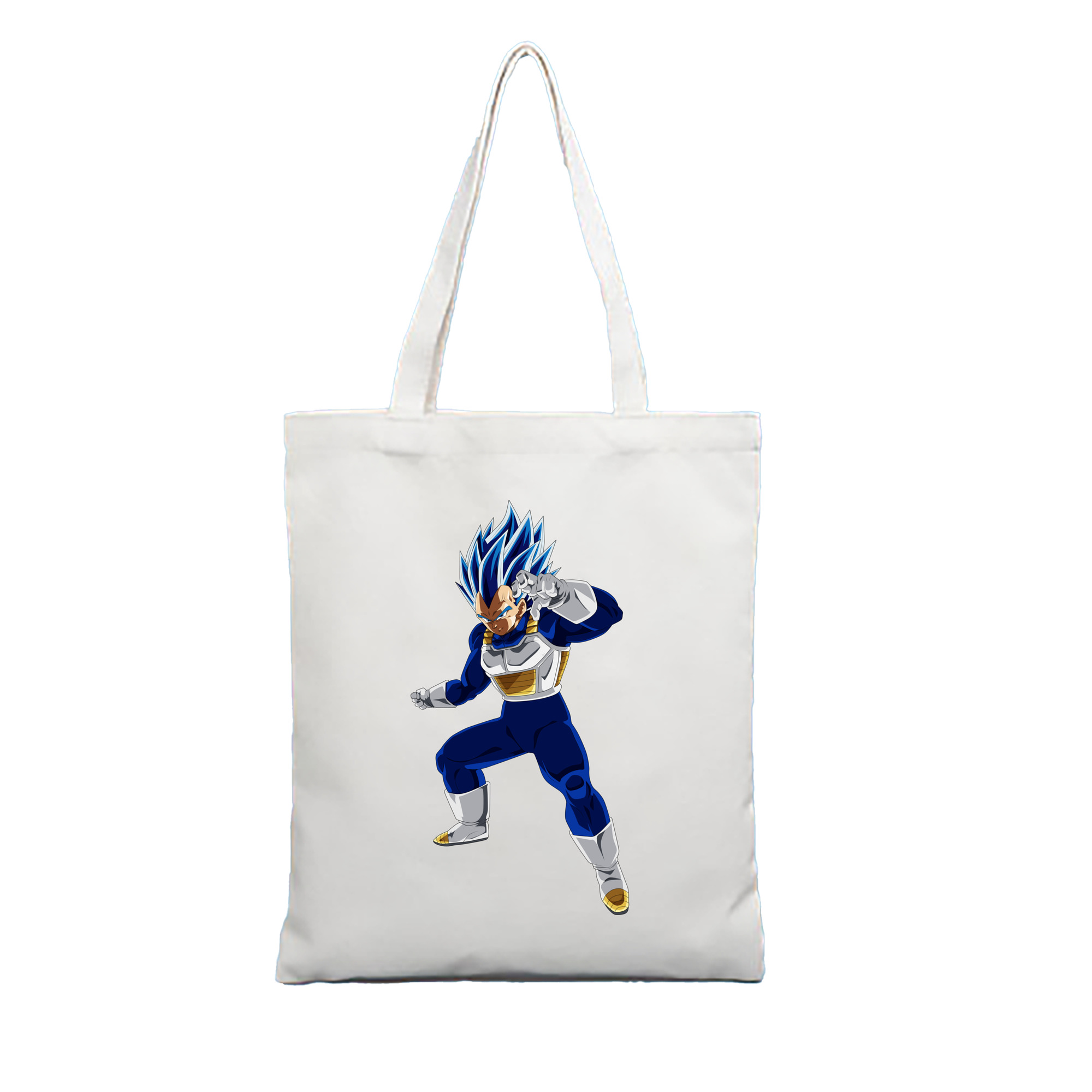 （画像用） ドラゴンボール ベジータ四世（Bejīta Yonsei）DRAGON BALL Vegeta IV 縦型キャンバス生地手提げバッグ　トートバッグ