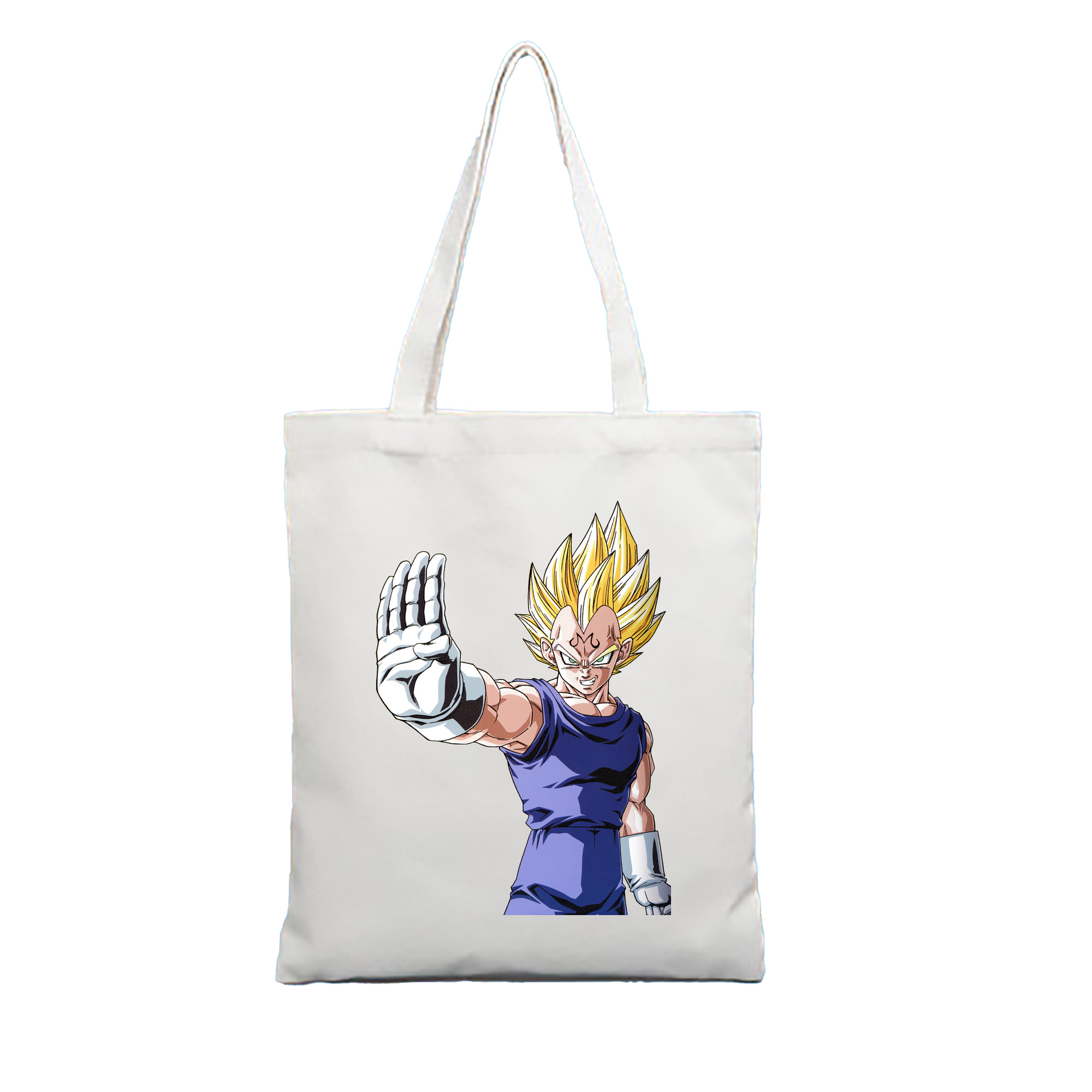 （画像用） ドラゴンボール ベジータ四世（Bejīta Yonsei）DRAGON BALL Vegeta IV 縦型キャンバス生地手提げバッグ　トートバッグ