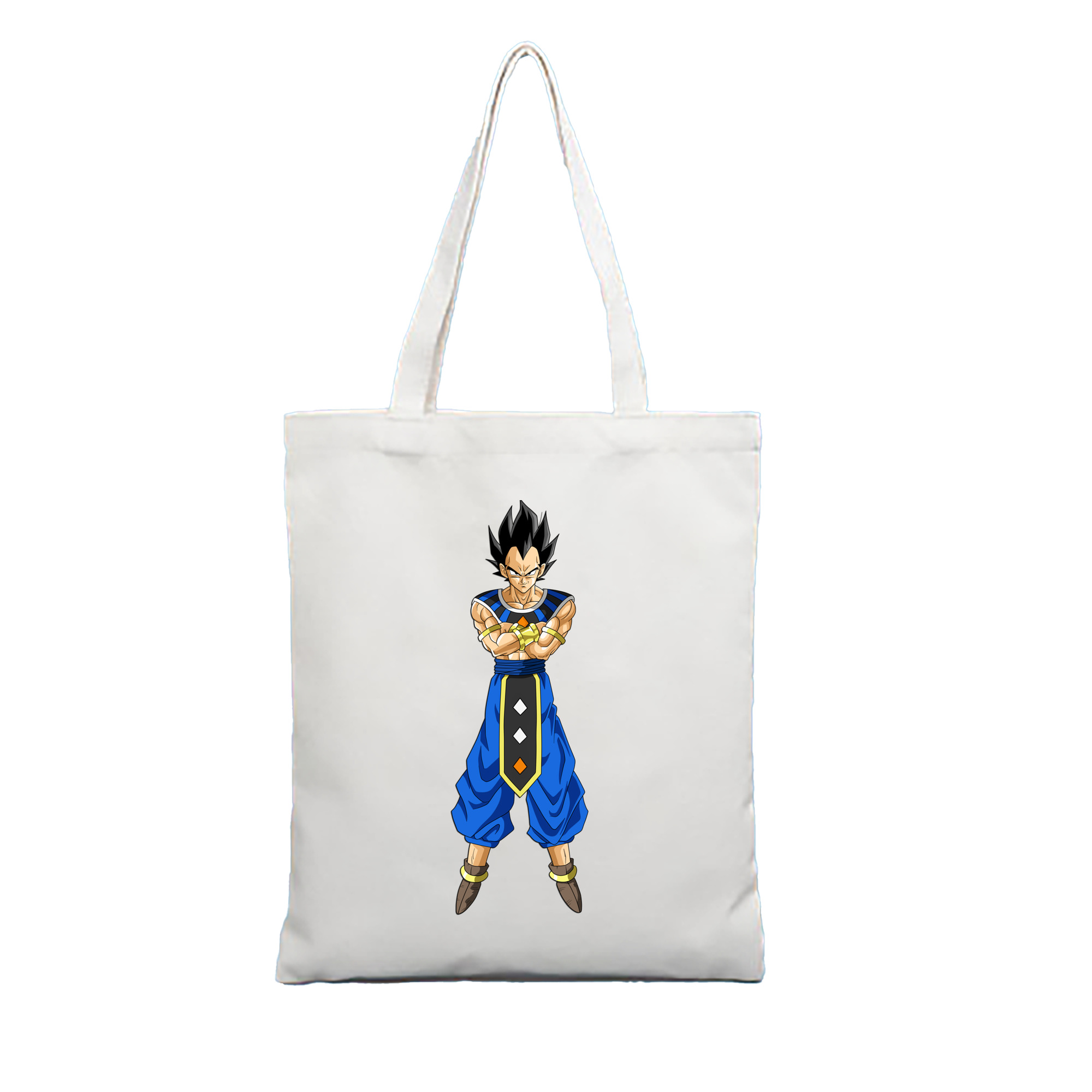 （画像用） ドラゴンボール ベジータ四世（Bejīta Yonsei）DRAGON BALL Vegeta IV 縦型キャンバス生地手提げバッグ　トートバッグ