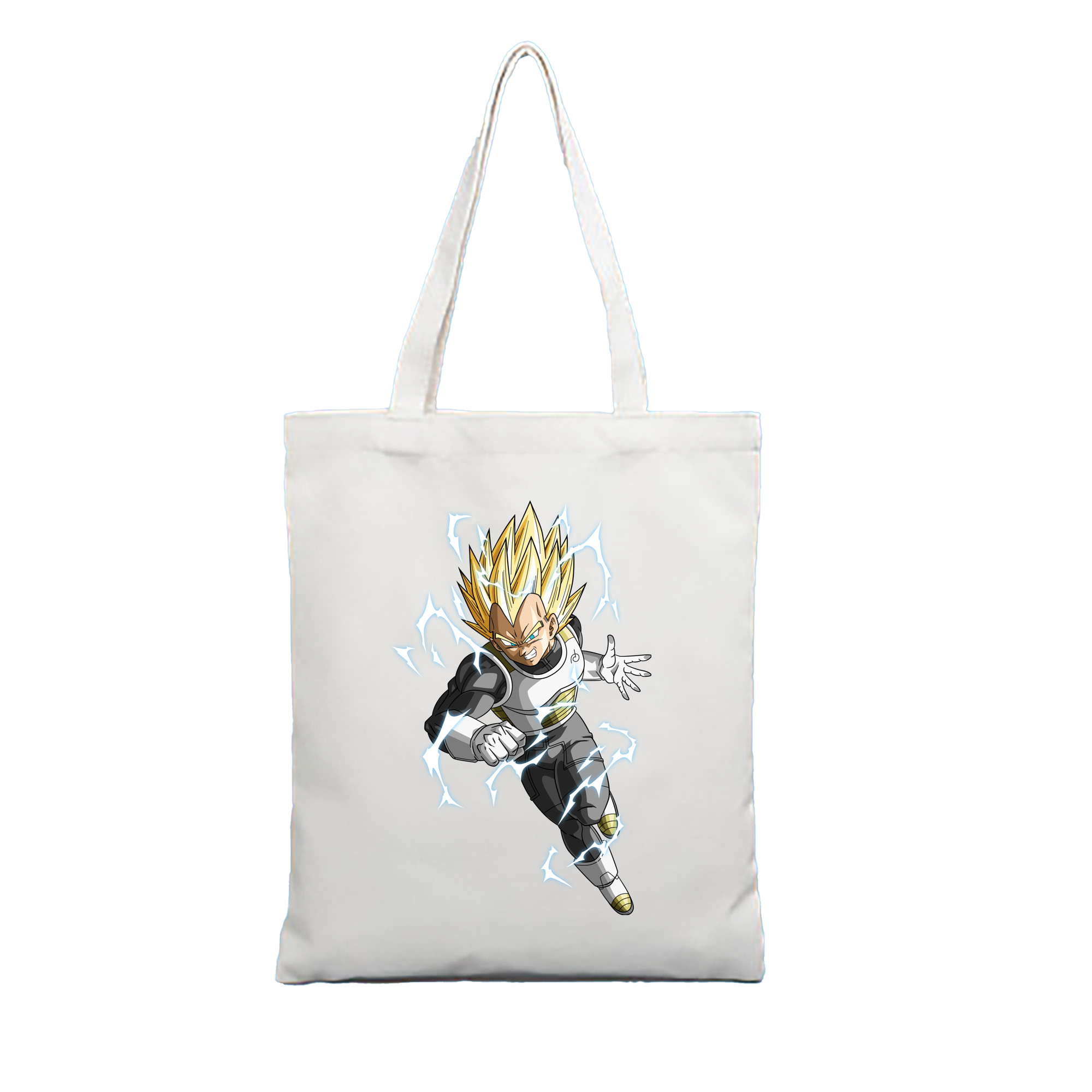 （画像用） ドラゴンボール ベジータ四世（Bejīta Yonsei）DRAGON BALL Vegeta IV 縦型キャンバス生地手提げバッグ　トートバッグ
