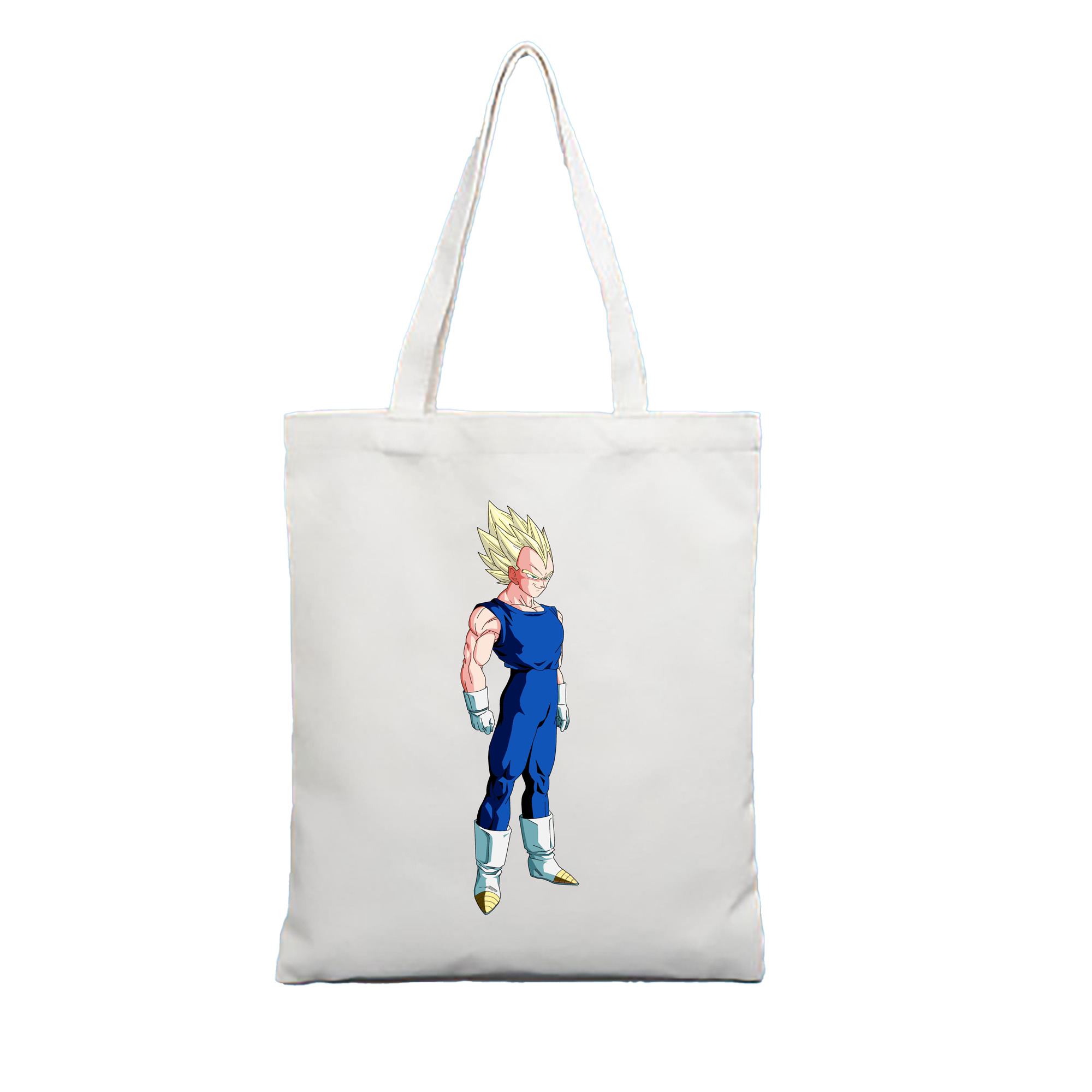 （画像用） ドラゴンボール ベジータ四世（Bejīta Yonsei）DRAGON BALL Vegeta IV 縦型キャンバス生地手提げバッグ　トートバッグ
