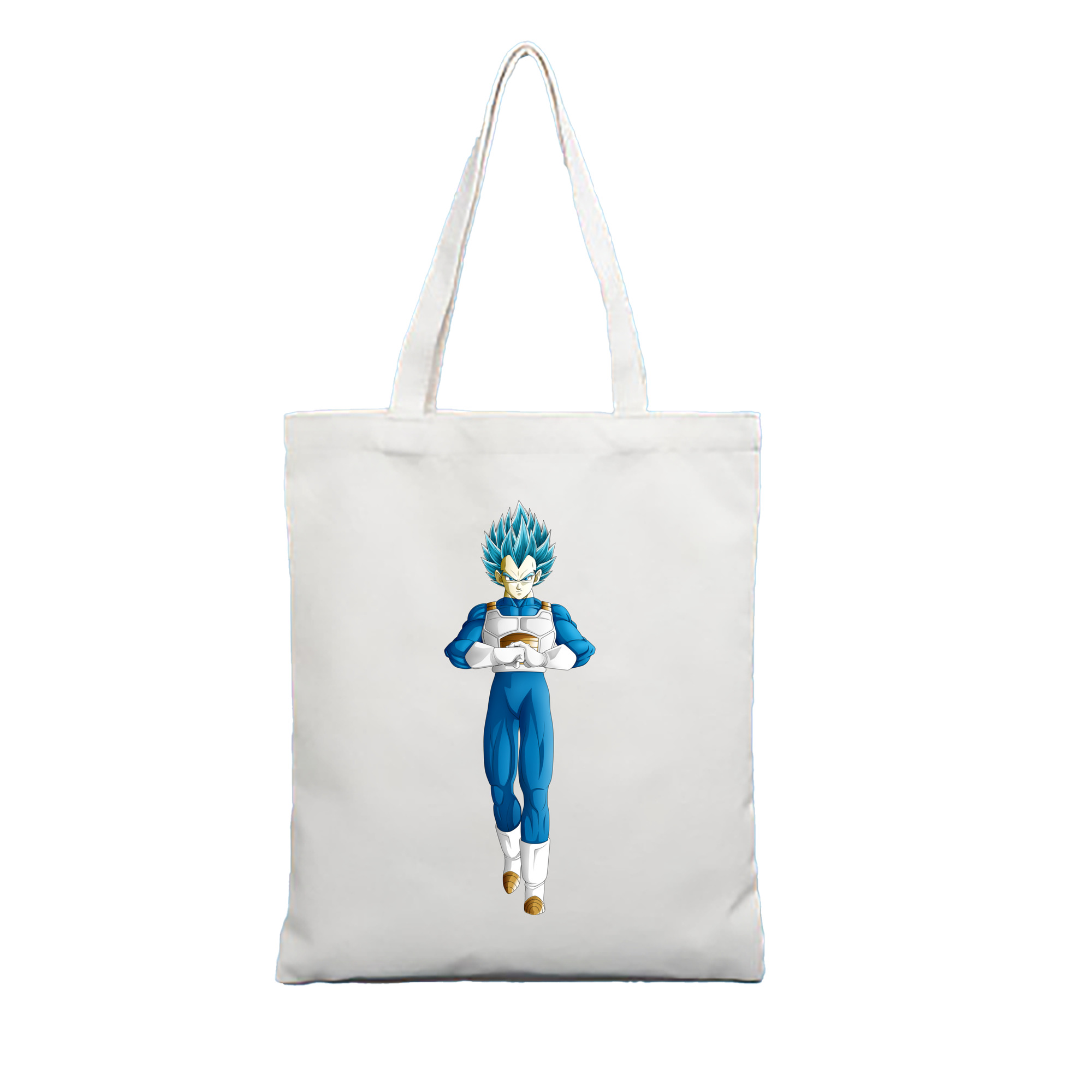 （画像用） ドラゴンボール ベジータ四世（Bejīta Yonsei）DRAGON BALL Vegeta IV 縦型キャンバス生地手提げバッグ　トートバッグ