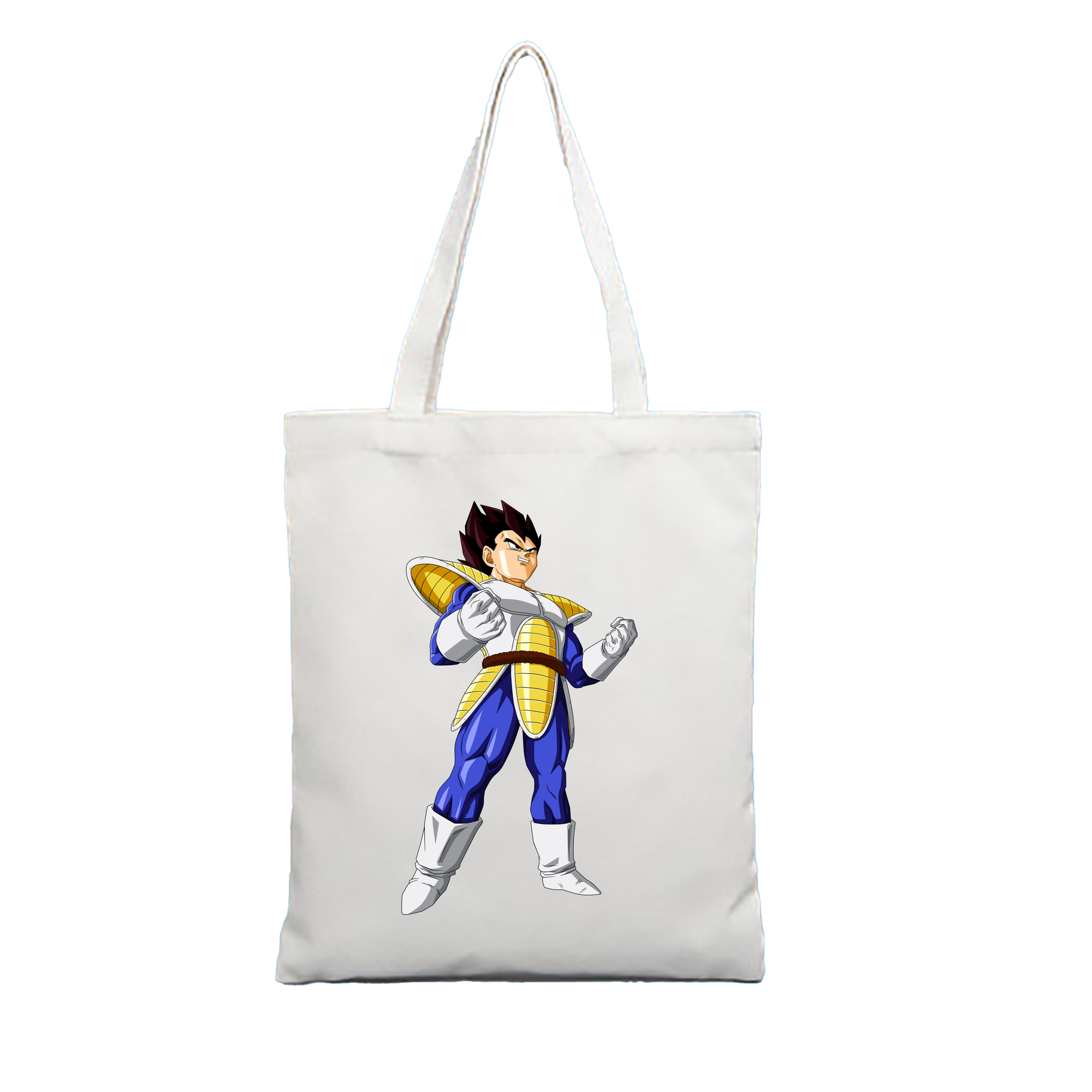 （画像用） ドラゴンボール ベジータ四世（Bejīta Yonsei）DRAGON BALL Vegeta IV 縦型キャンバス生地手提げバッグ　トートバッグ