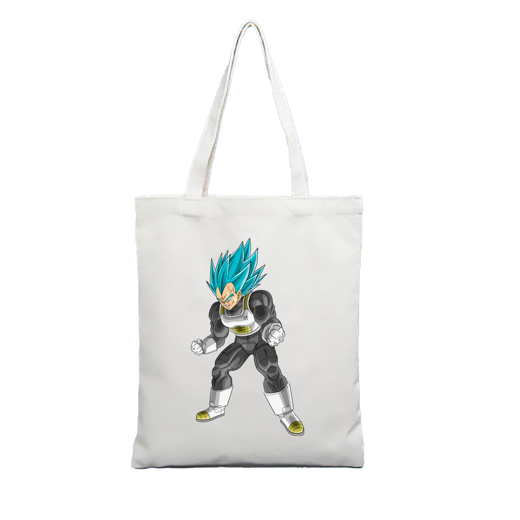 （画像用） ドラゴンボール ベジータ四世（Bejīta Yonsei）DRAGON BALL Vegeta IV 縦型キャンバス生地手提げバッグ　トートバッグ
