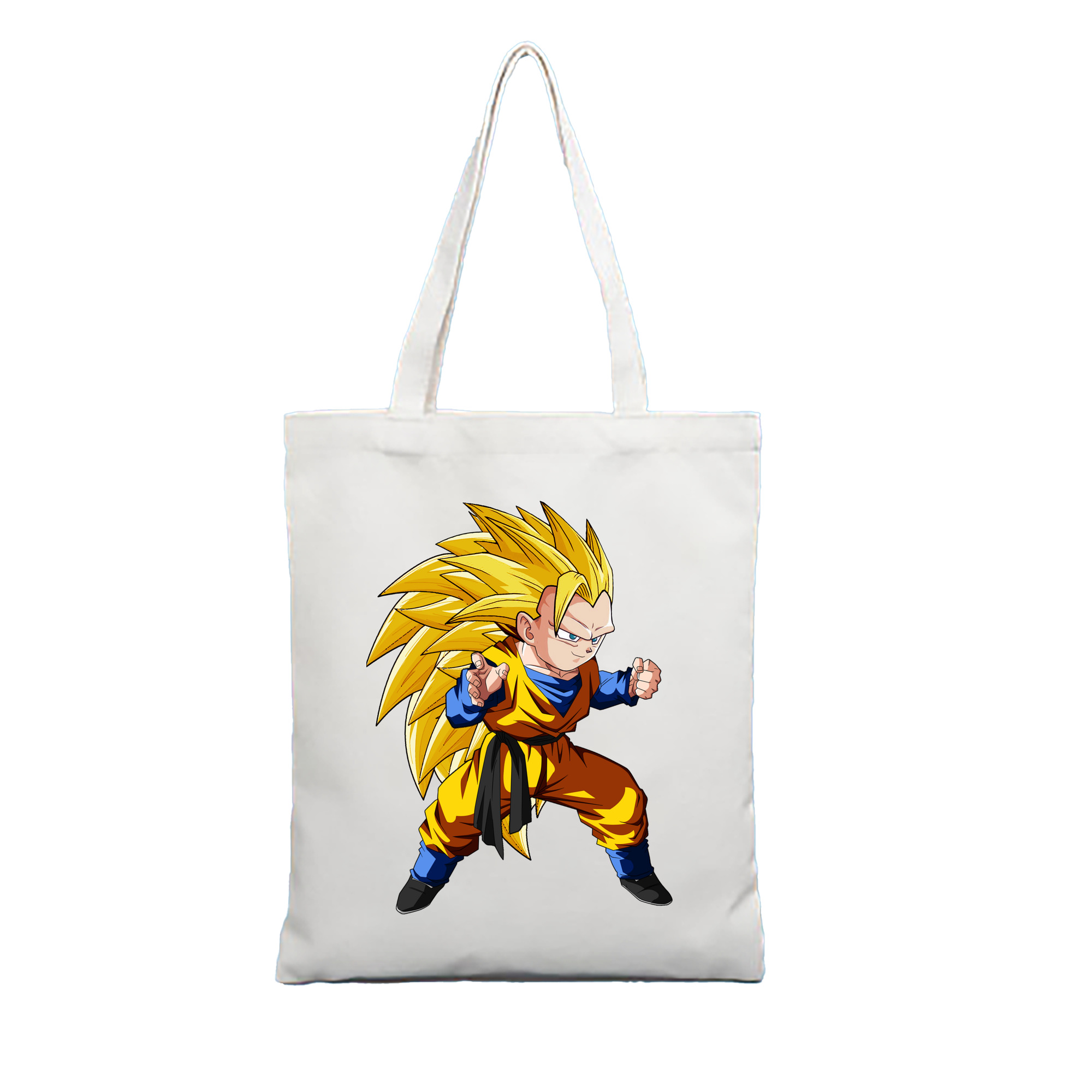 （画像用） ドラゴンボール ベジータ四世（Bejīta Yonsei）DRAGON BALL Vegeta IV 縦型キャンバス生地手提げバッグ　トートバッグ