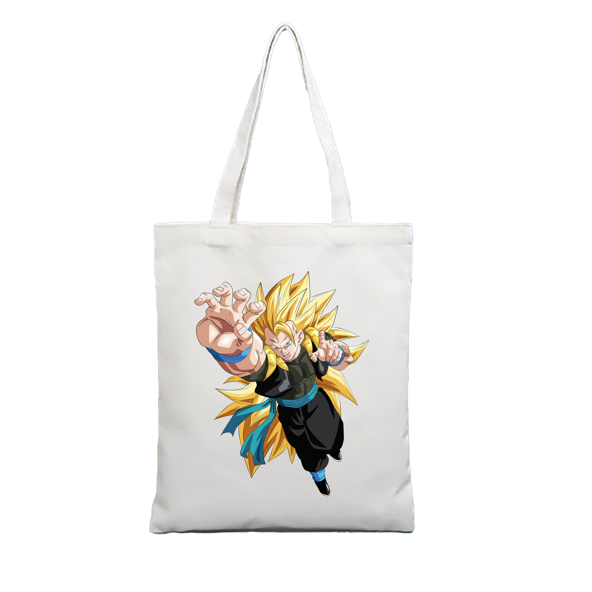 （画像用） ドラゴンボール ベジータ四世（Bejīta Yonsei）DRAGON BALL Vegeta IV 縦型キャンバス生地手提げバッグ　トートバッグ