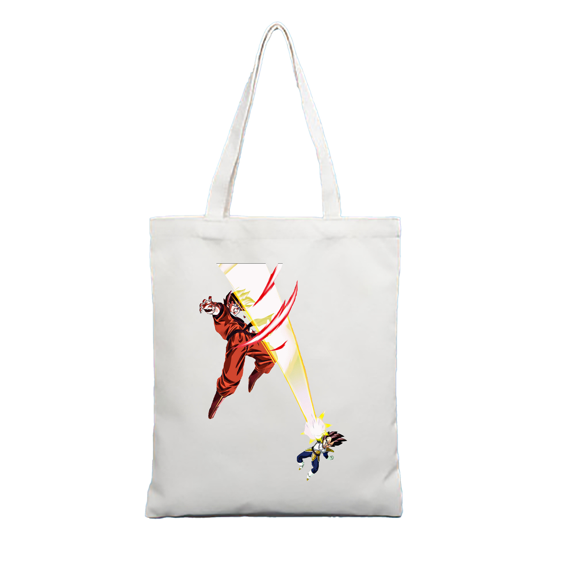 （画像用） ドラゴンボール ベジータ四世（Bejīta Yonsei）DRAGON BALL Vegeta IV 縦型キャンバス生地手提げバッグ　トートバッグ