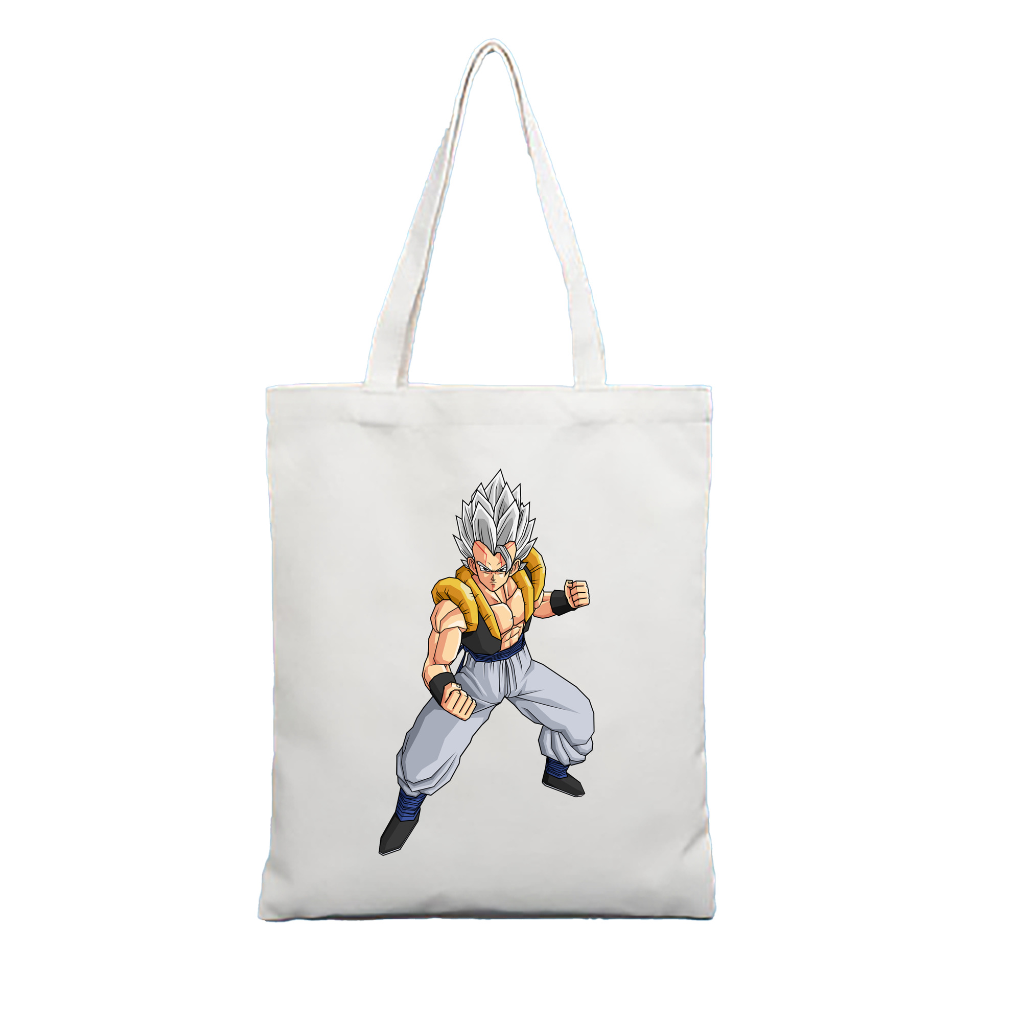 （画像用） ドラゴンボール ベジータ四世（Bejīta Yonsei）DRAGON BALL Vegeta IV 縦型キャンバス生地手提げバッグ　トートバッグ