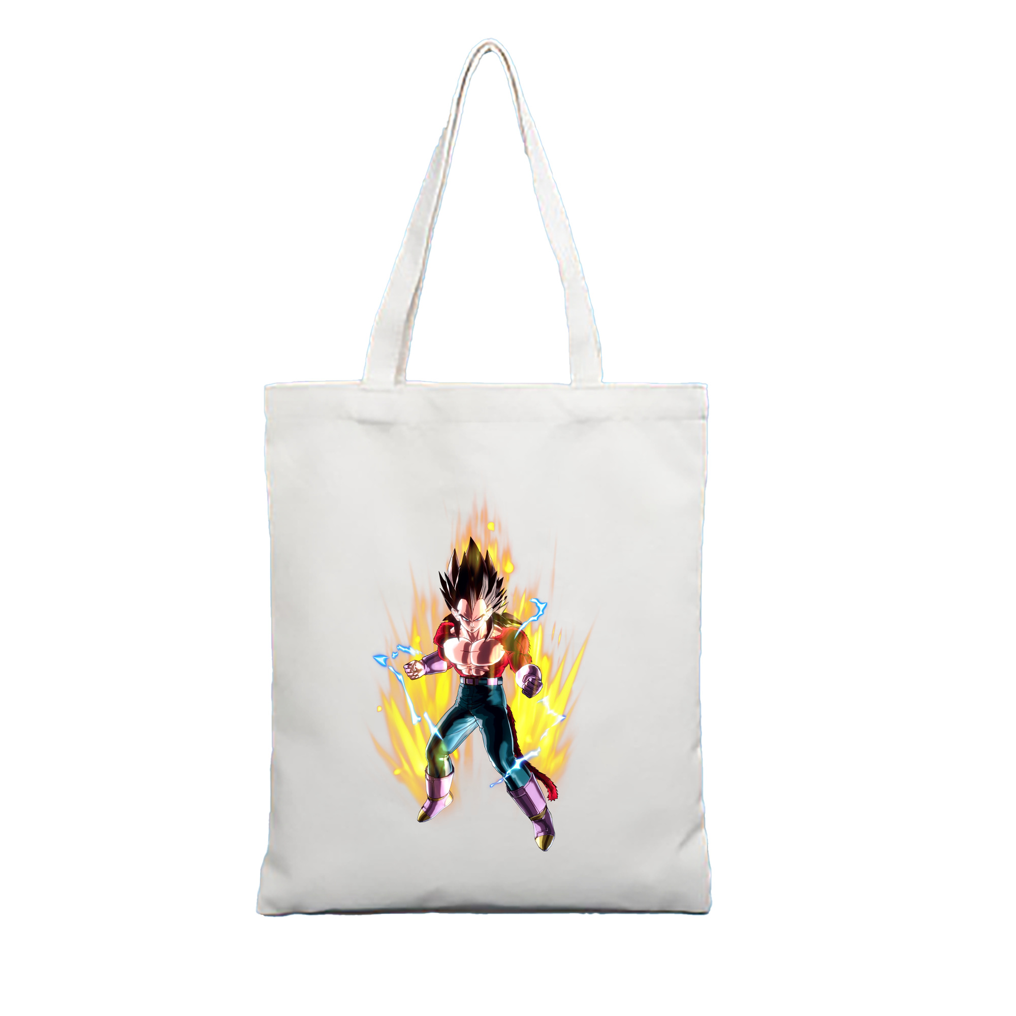 （画像用） ドラゴンボール ベジータ四世（Bejīta Yonsei）DRAGON BALL Vegeta IV 縦型キャンバス生地手提げバッグ　トートバッグ