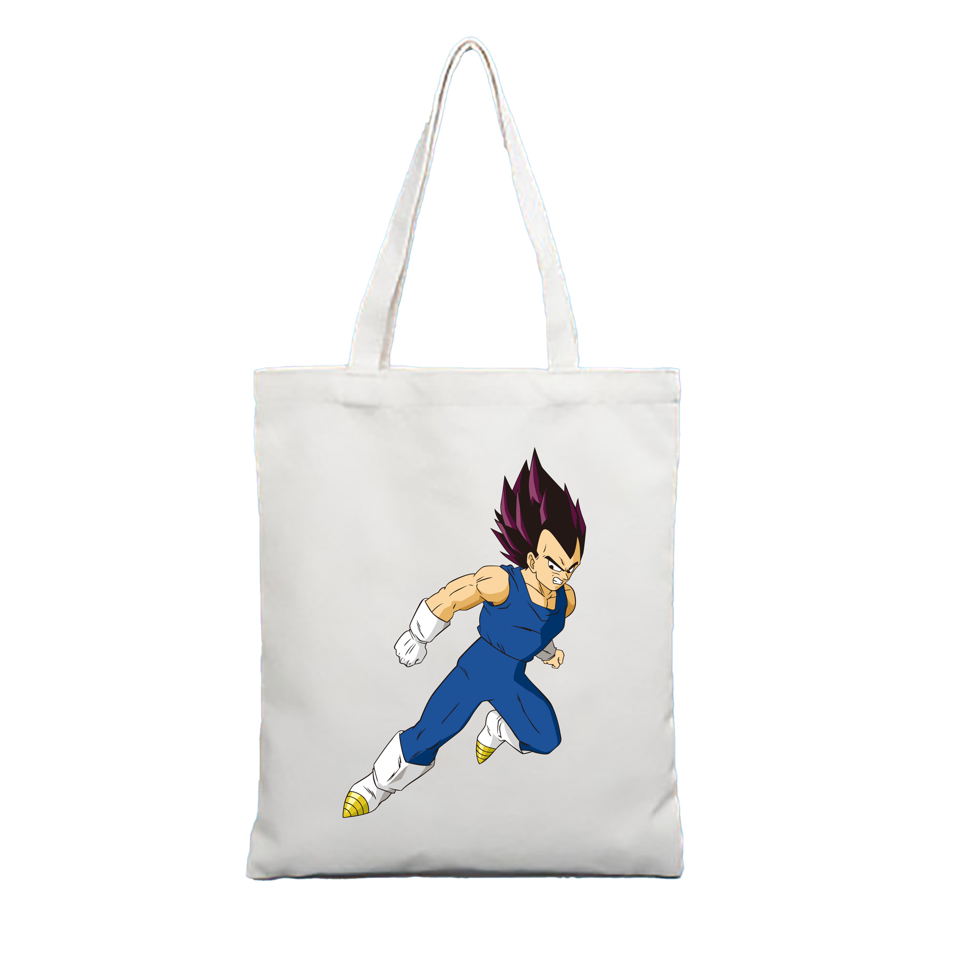 （画像用） ドラゴンボール ベジータ四世（Bejīta Yonsei）DRAGON BALL Vegeta IV 縦型キャンバス生地手提げバッグ　トートバッグ