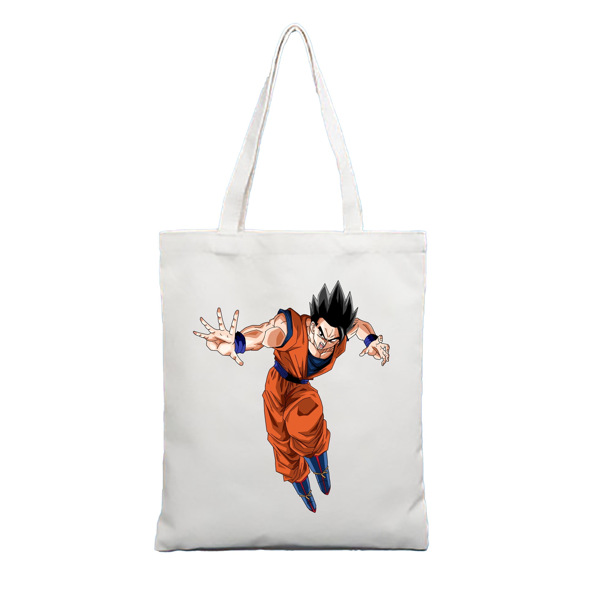 （画像用） ドラゴンボール 孫 悟飯（そんごはん）DRAGON BALL Son Gohan 縦型キャンバス生地手提げバッグ　トートバッグ