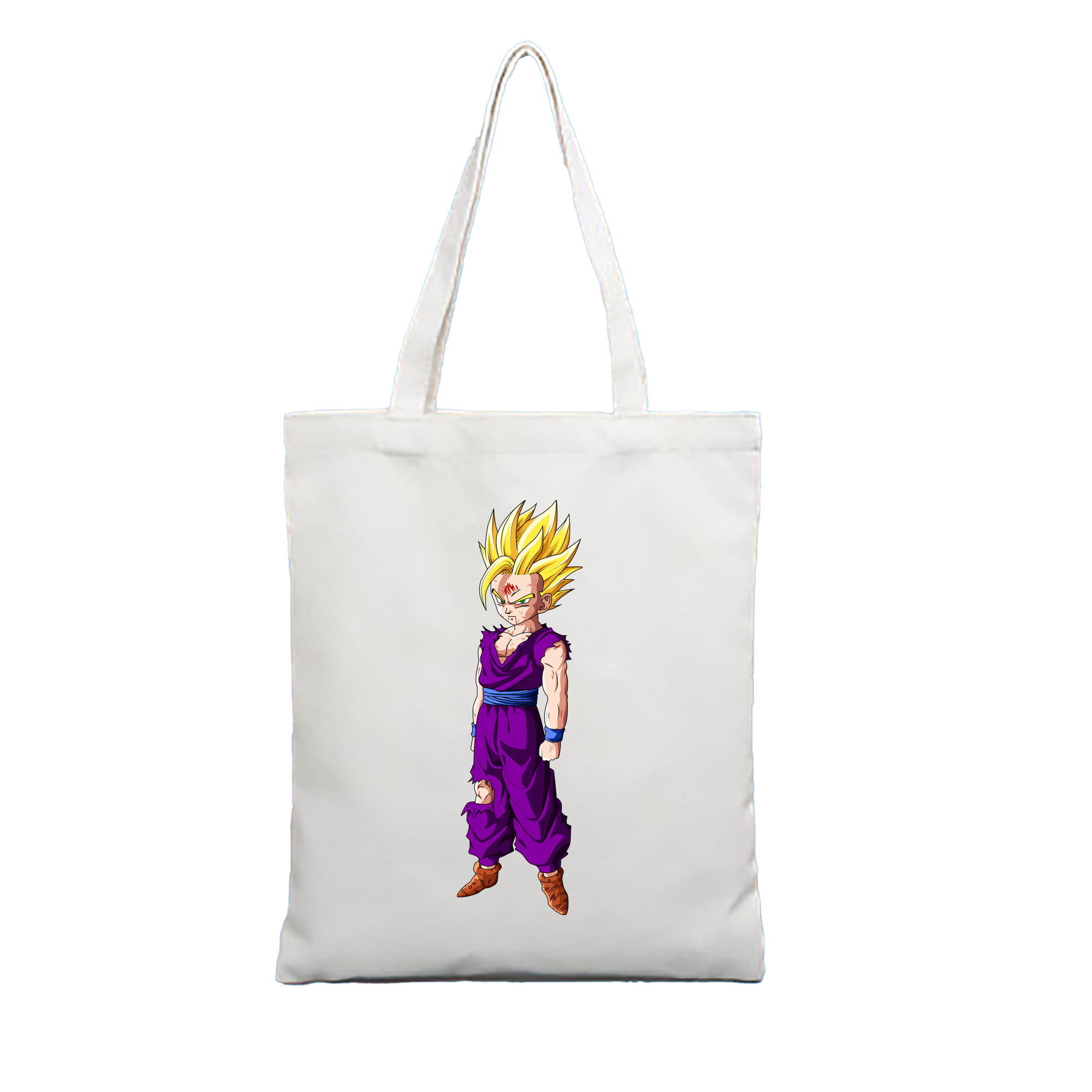 （画像用） ドラゴンボール 孫 悟飯（そんごはん）DRAGON BALL Son Gohan 縦型キャンバス生地手提げバッグ　トートバッグ