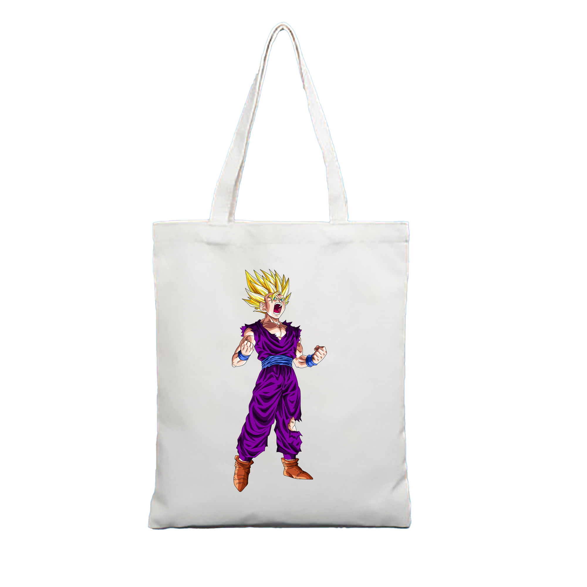 （画像用） ドラゴンボール 孫 悟飯（そんごはん）DRAGON BALL Son Gohan 縦型キャンバス生地手提げバッグ　トートバッグ