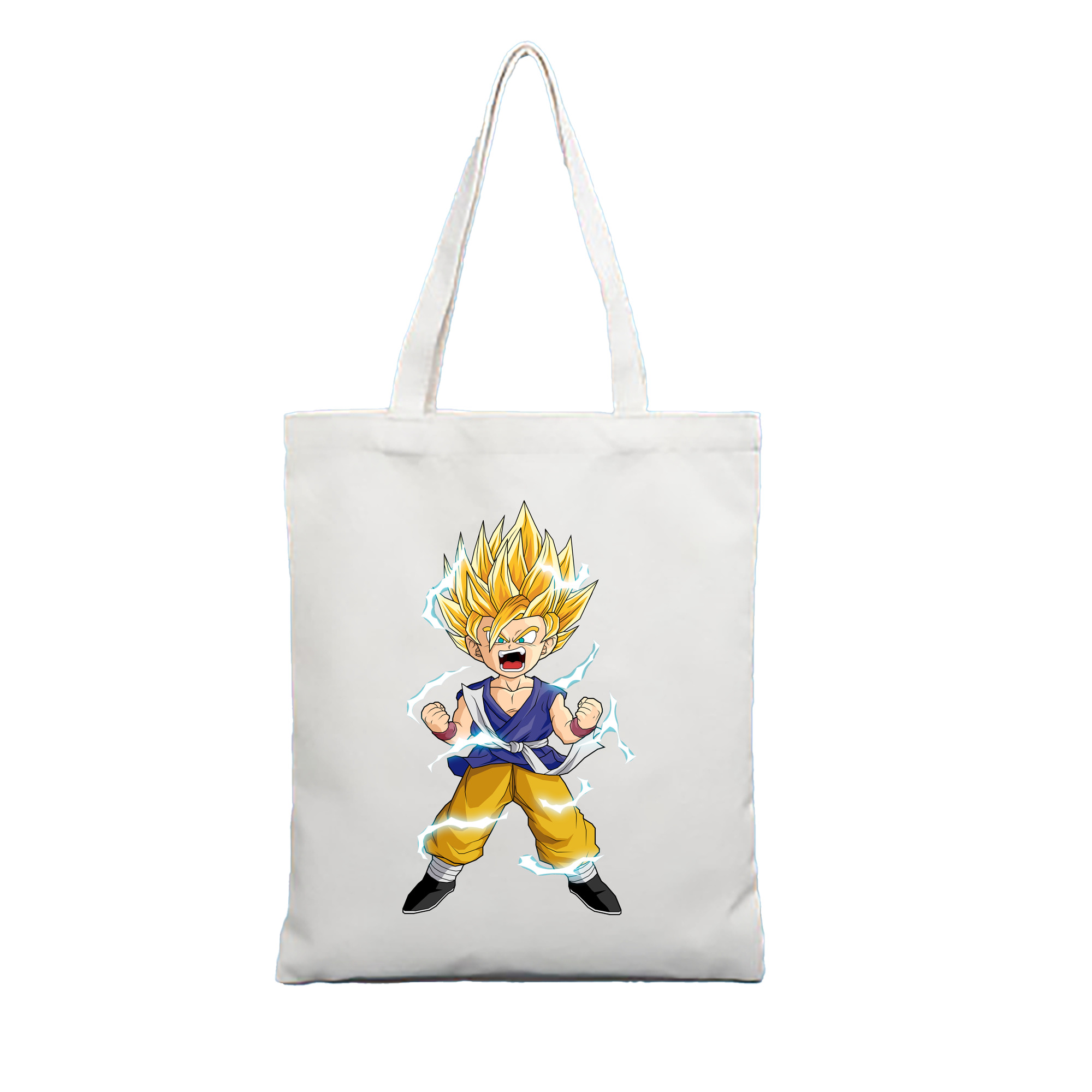 （画像用） ドラゴンボール 孫 悟飯（そんごはん）DRAGON BALL Son Gohan 縦型キャンバス生地手提げバッグ　トートバッグ