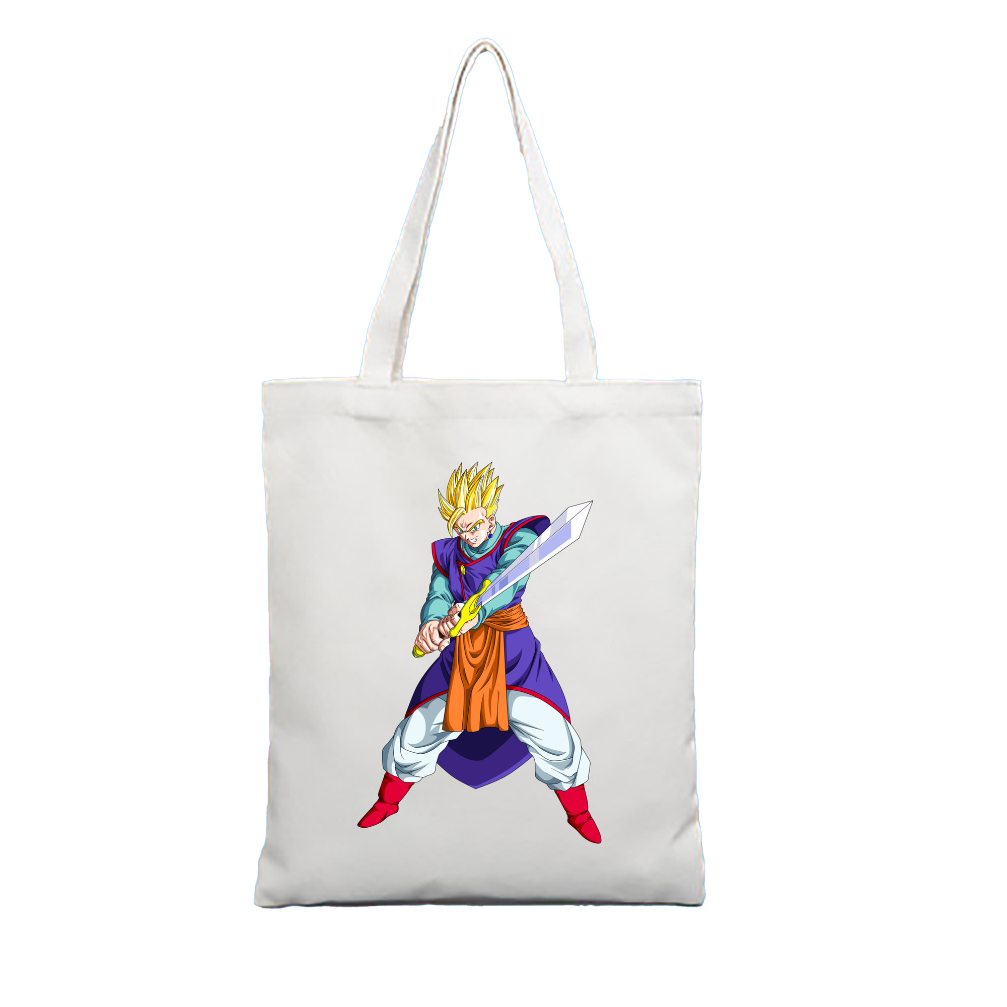 （画像用） ドラゴンボール 孫 悟飯（そんごはん）DRAGON BALL Son Gohan 縦型キャンバス生地手提げバッグ　トートバッグ