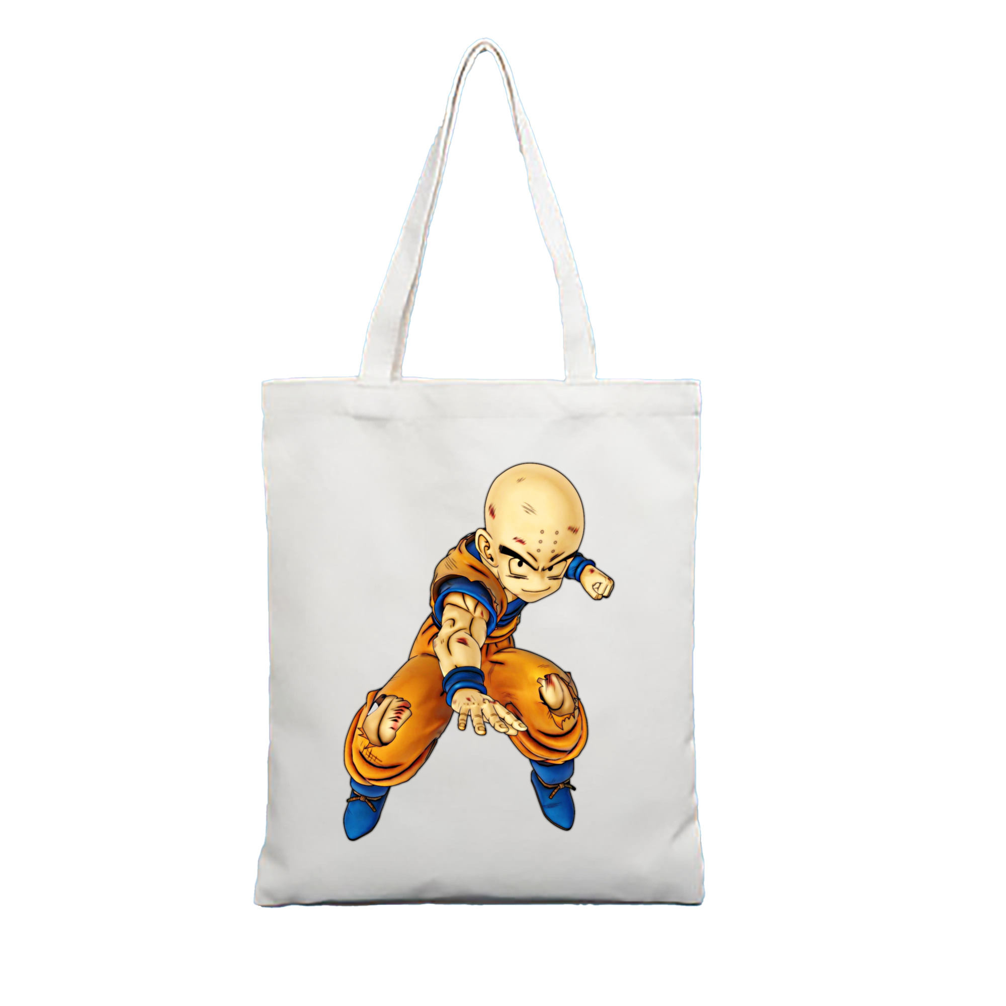 （画像用） ドラゴンボール クリリン DRAGON BALL krillin 縦型キャンバス生地手提げバッグ　トートバッグ