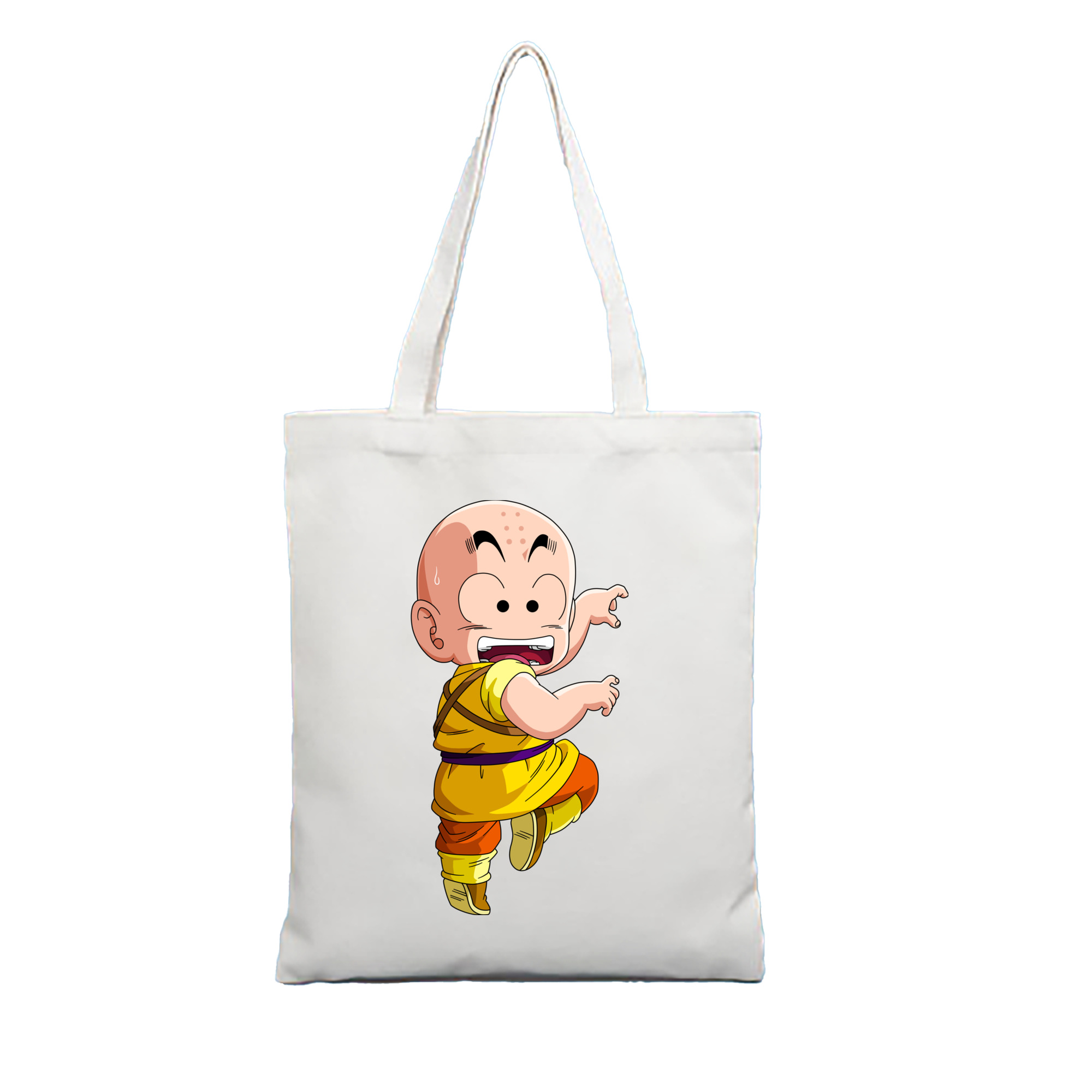 （画像用） ドラゴンボール クリリン DRAGON BALL krillin 縦型キャンバス生地手提げバッグ　トートバッグ