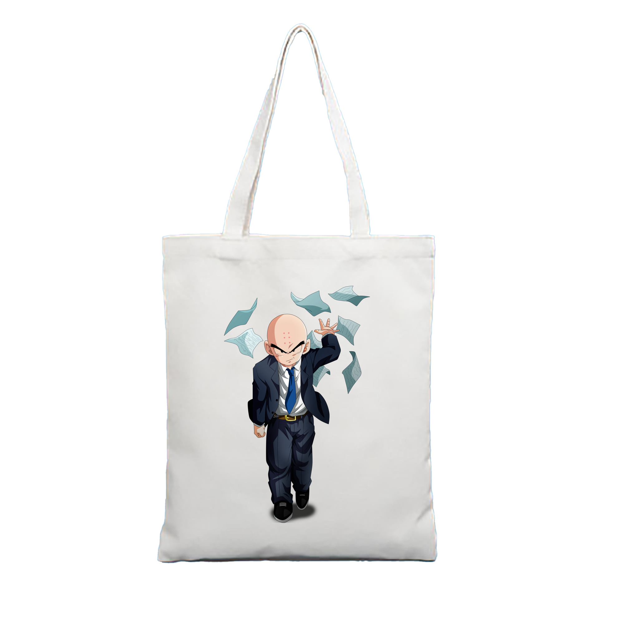 （画像用） ドラゴンボール クリリン DRAGON BALL krillin 縦型キャンバス生地手提げバッグ　トートバッグ