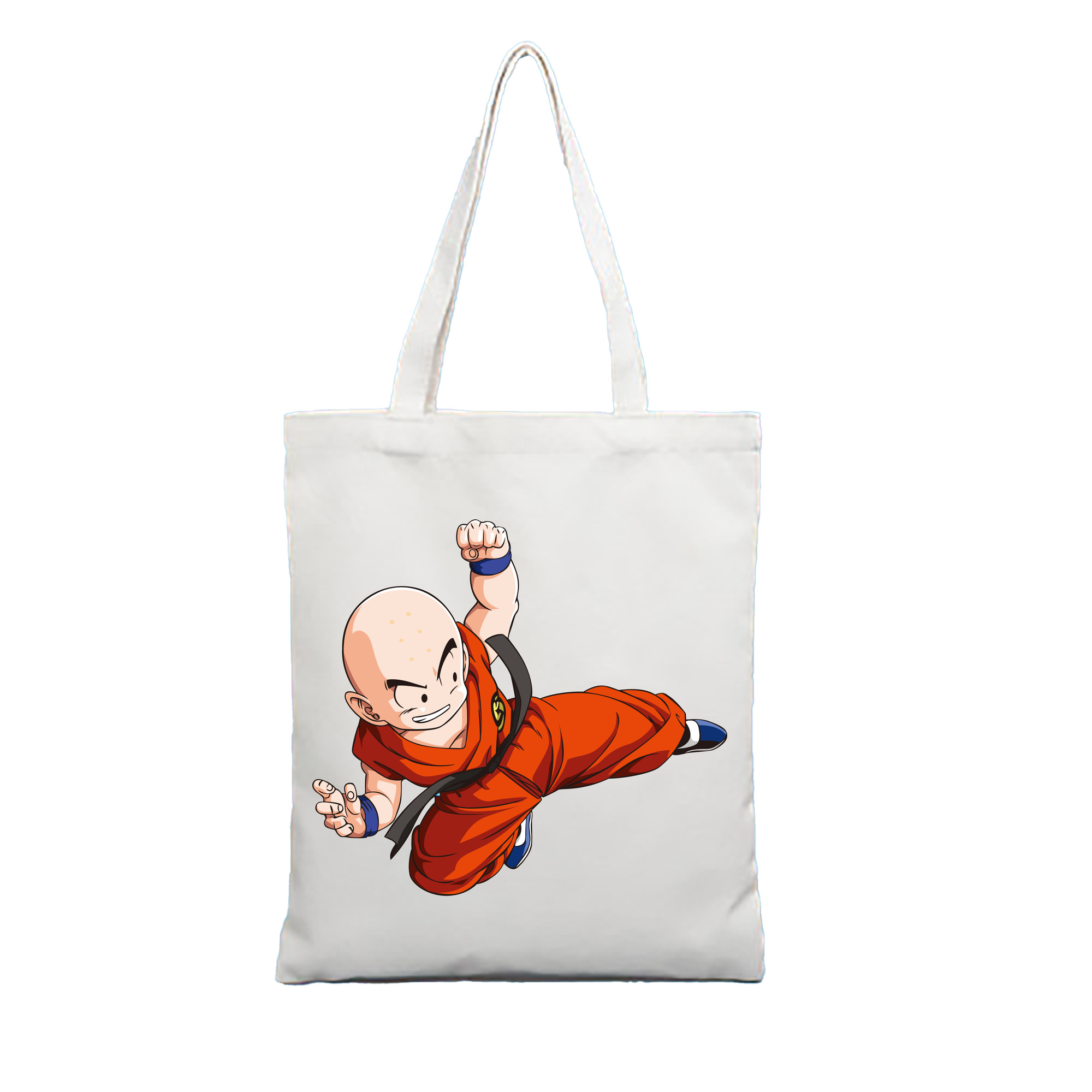 （画像用） ドラゴンボール クリリン DRAGON BALL krillin 縦型キャンバス生地手提げバッグ　トートバッグ