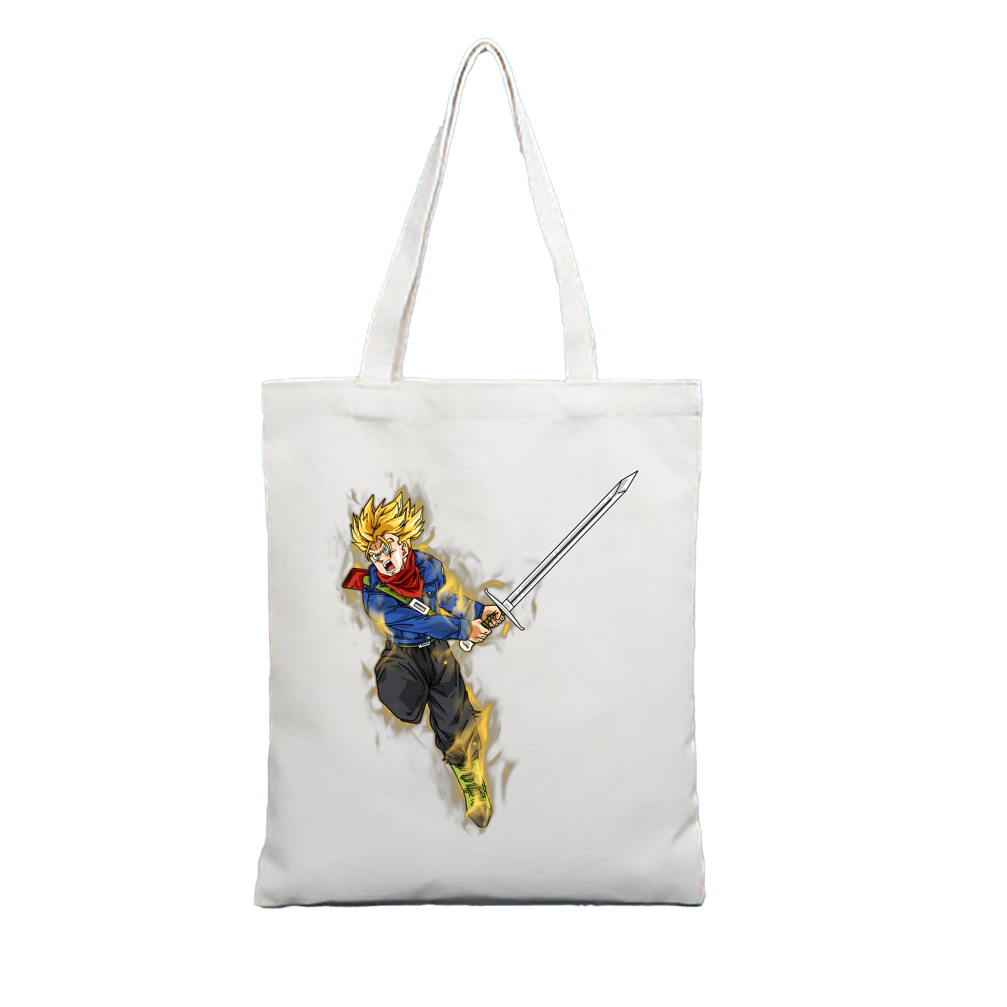 （画像用） ドラゴンボール トランクス（Torankusu）DRAGON BALL Trunks 縦型キャンバス生地手提げバッグ　トートバッグ