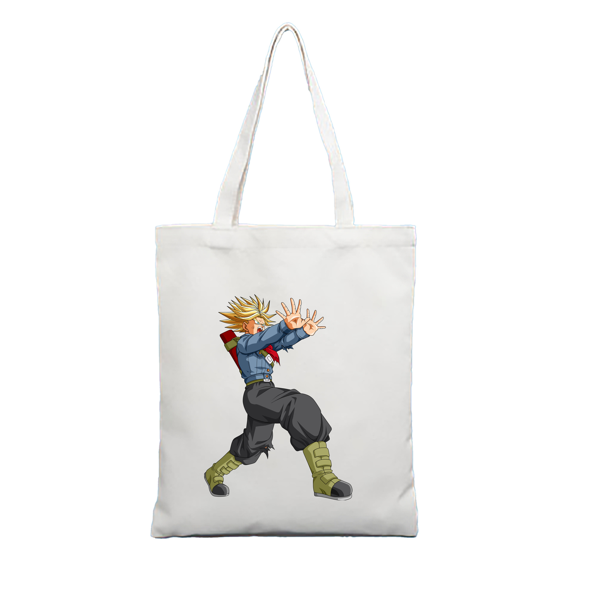 （画像用） ドラゴンボール トランクス（Torankusu）DRAGON BALL Trunks 縦型キャンバス生地手提げバッグ　トートバッグ