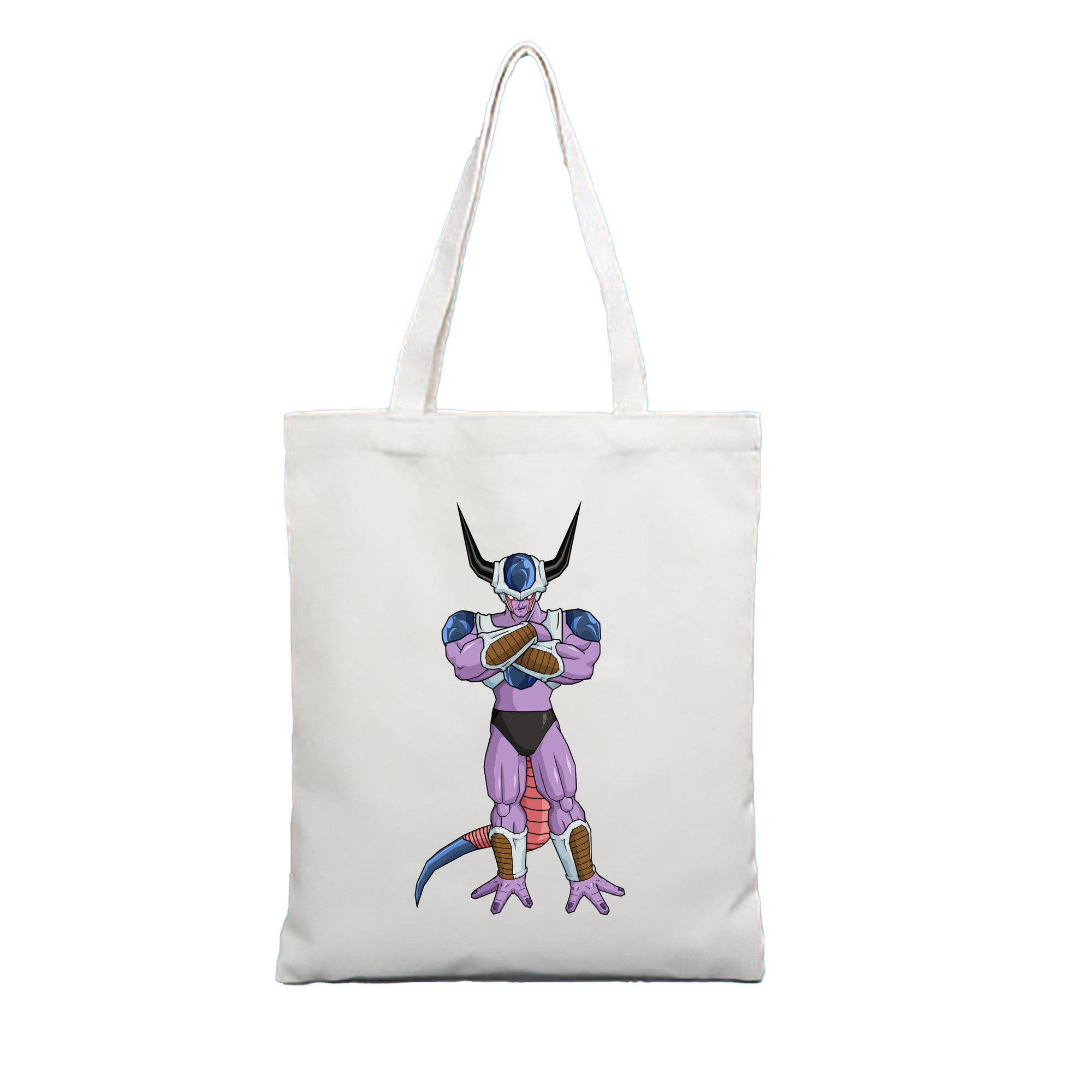 （画像用） ドラゴンボール フリーザ DRAGON BALL Frieza 縦型キャンバス生地手提げバッグ　トートバッグ