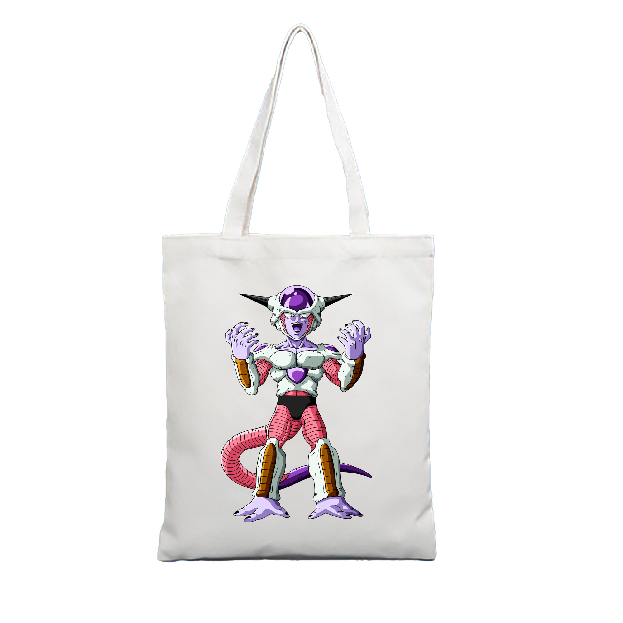 （画像用） ドラゴンボール フリーザ DRAGON BALL Frieza 縦型キャンバス生地手提げバッグ　トートバッグ