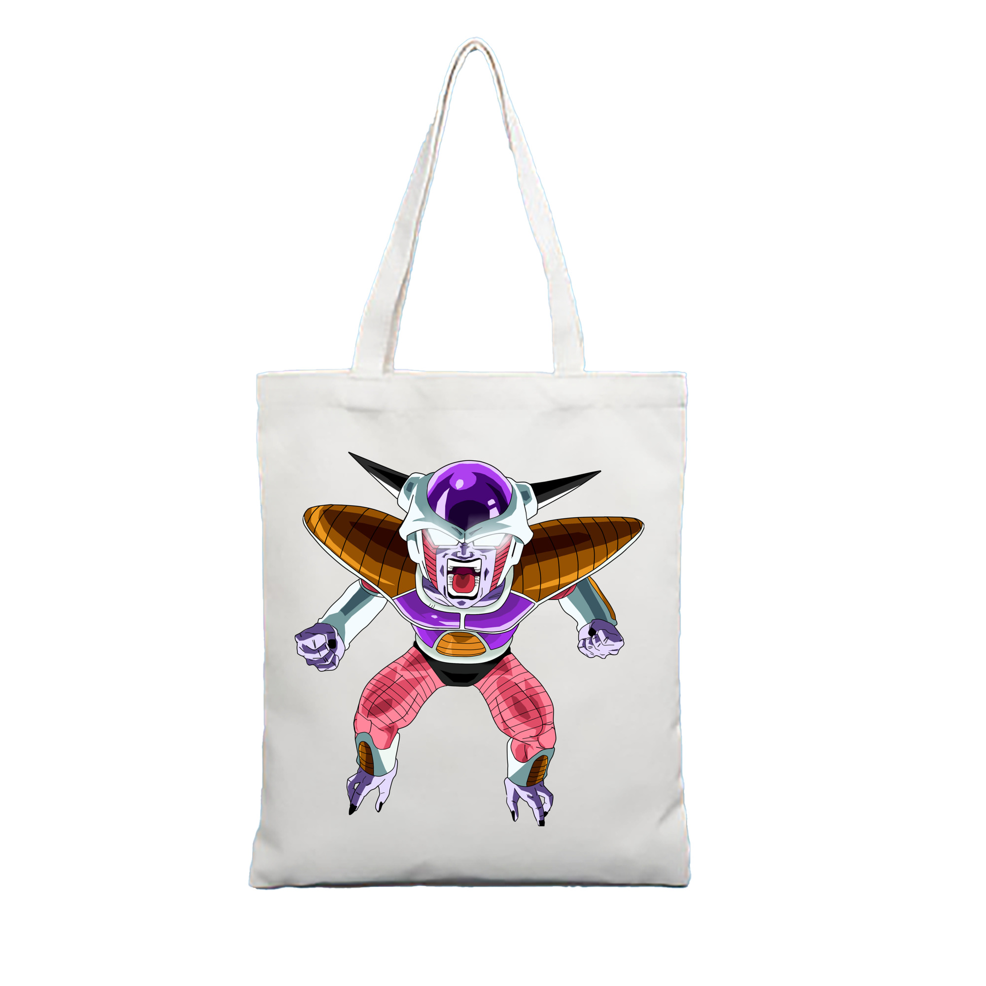 （画像用） ドラゴンボール フリーザ DRAGON BALL Frieza 縦型キャンバス生地手提げバッグ　トートバッグ