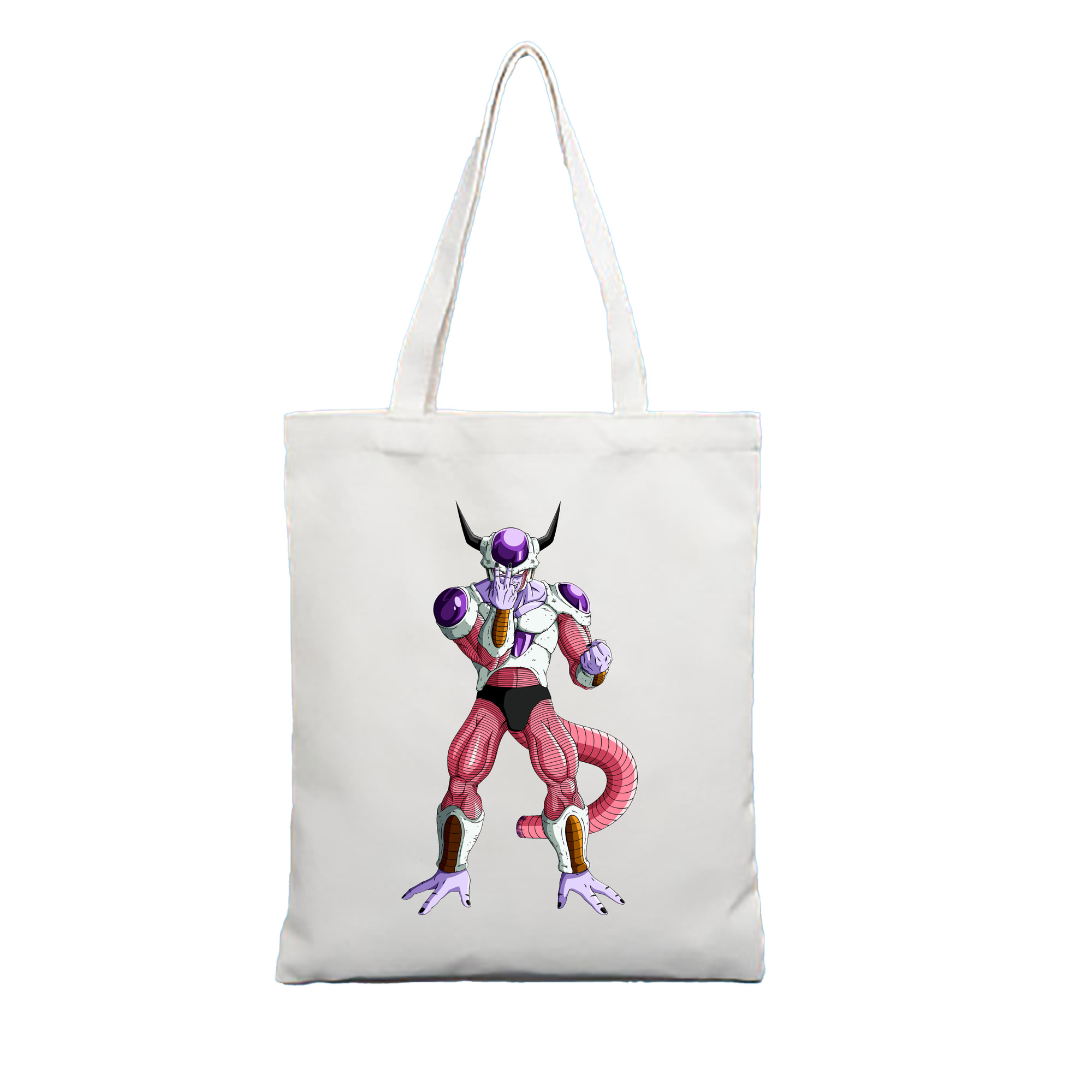 （画像用） ドラゴンボール フリーザ DRAGON BALL Frieza 縦型キャンバス生地手提げバッグ　トートバッグ