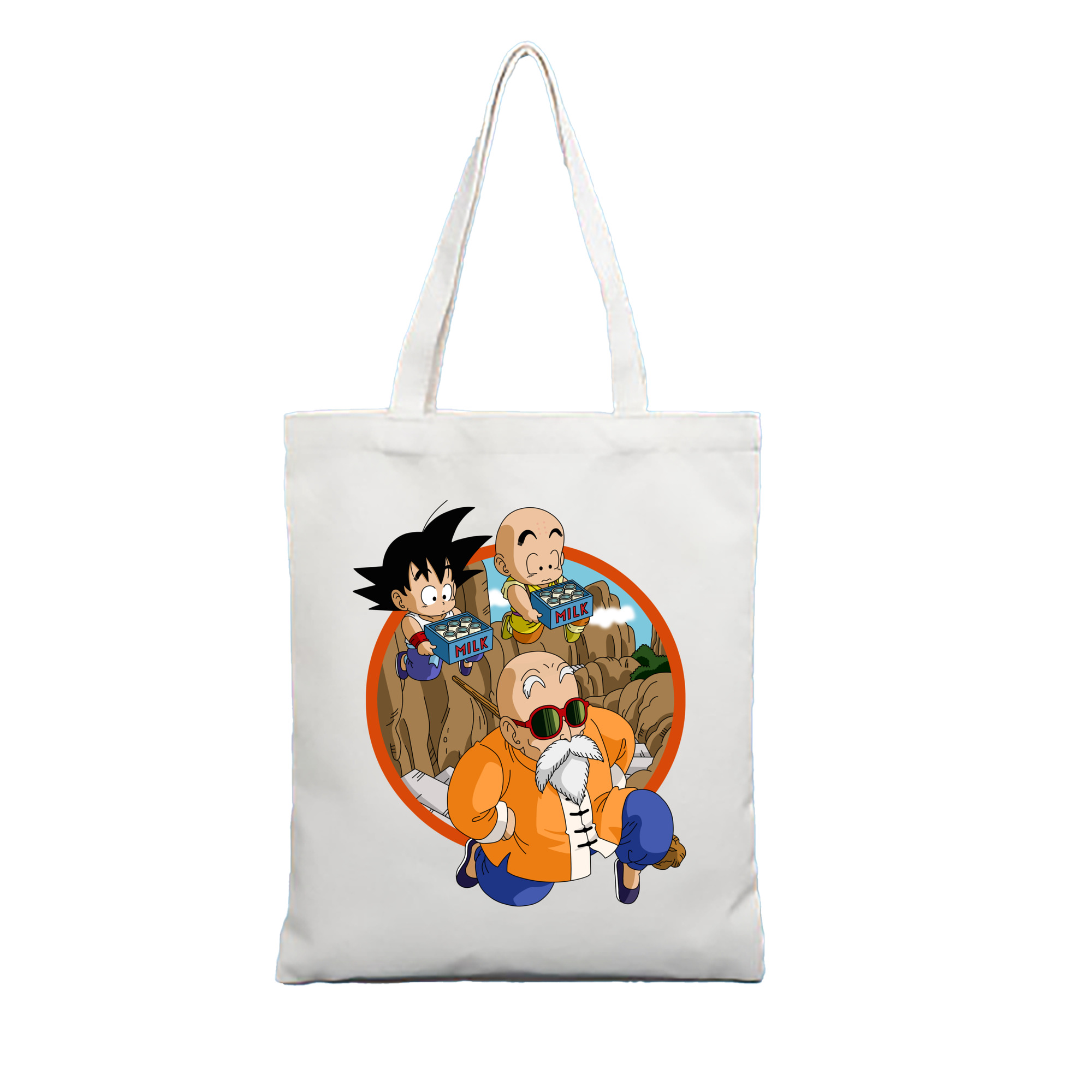 （画像用） ドラゴンボール 亀仙人（かめせんにん） DRAGON BALL Master Roshi Kame Sennin 縦型キャンバス生地手提げバッグ　トートバッグ