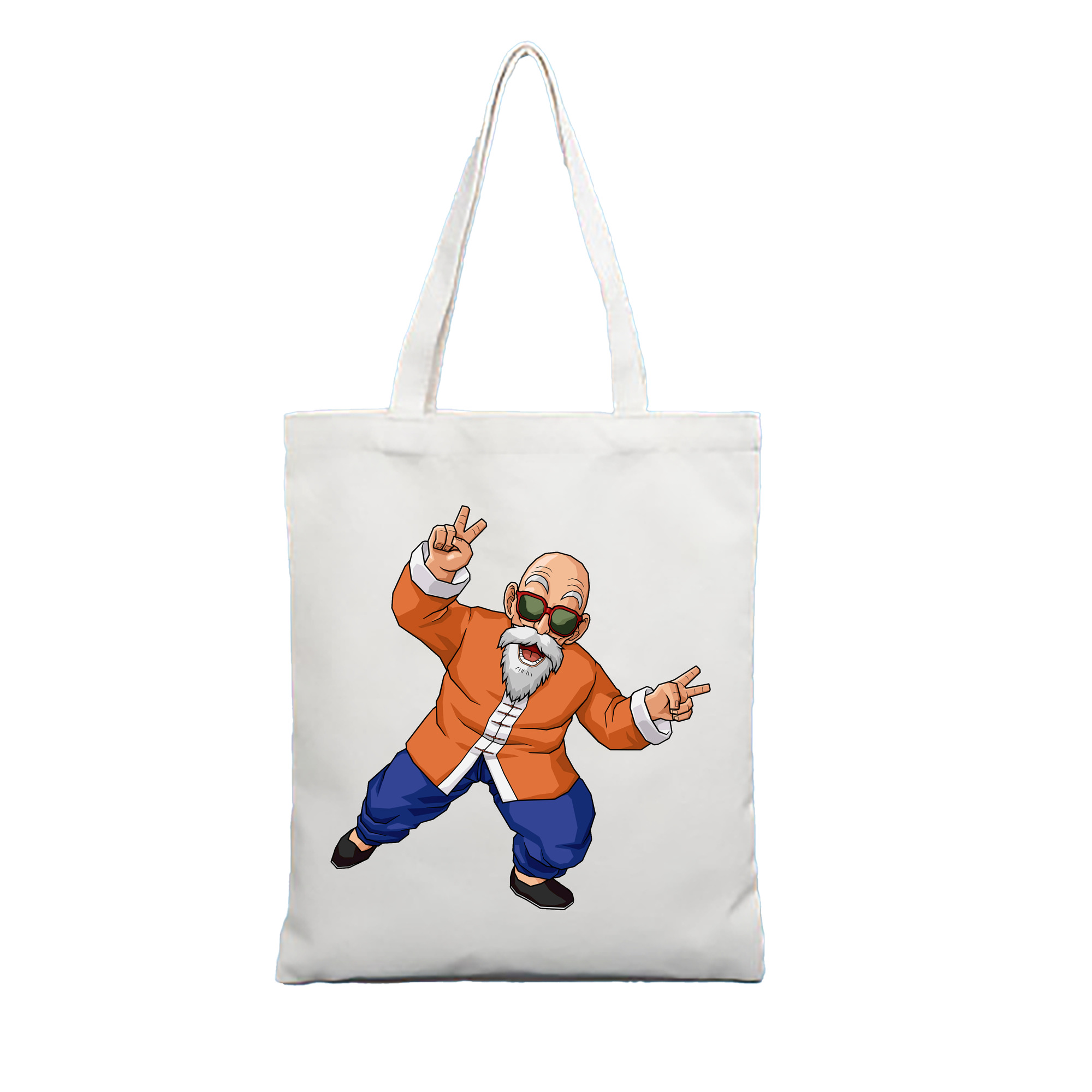 （画像用） ドラゴンボール 亀仙人（かめせんにん） DRAGON BALL Master Roshi Kame Sennin 縦型キャンバス生地手提げバッグ　トートバッグ