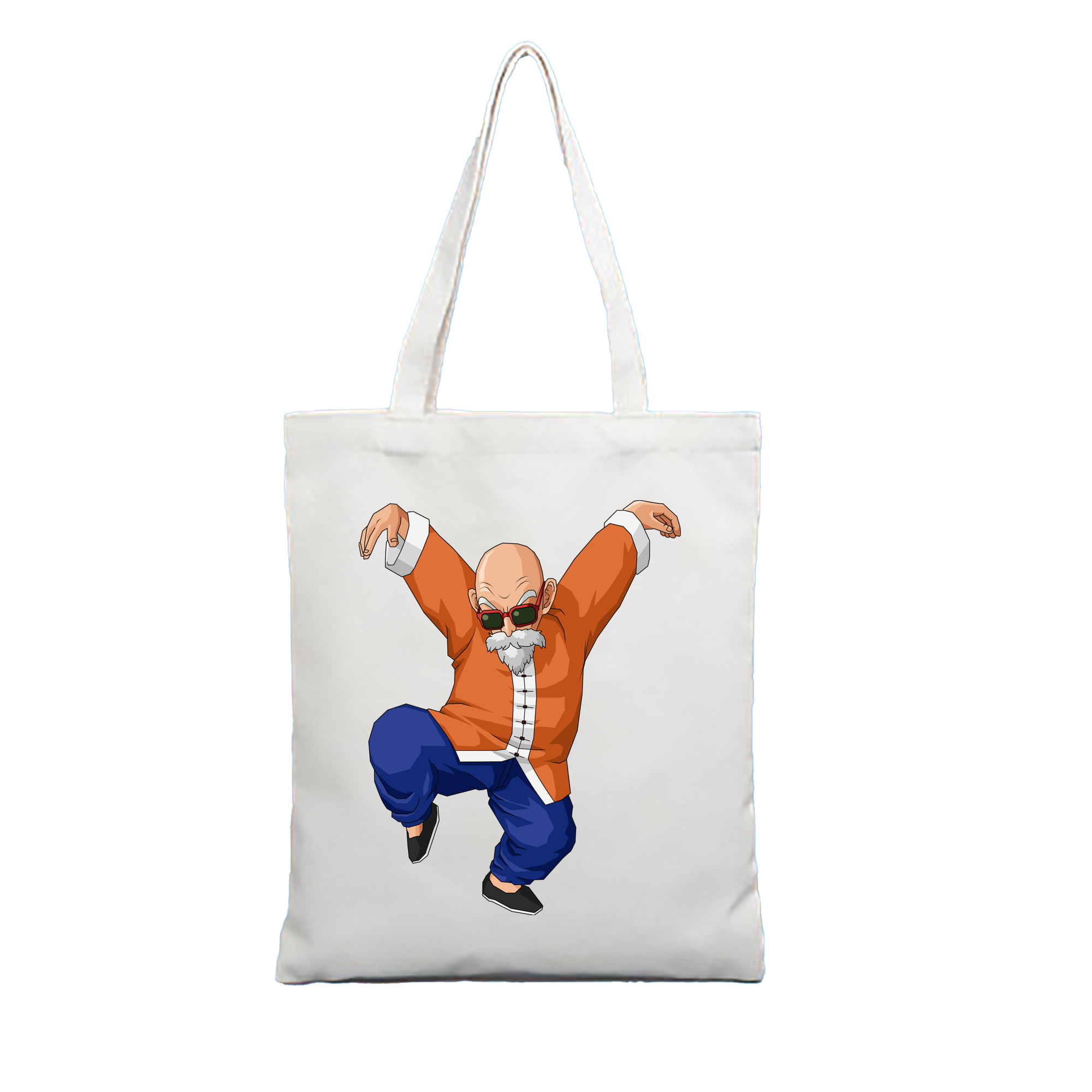 （画像用） ドラゴンボール 亀仙人（かめせんにん） DRAGON BALL Master Roshi Kame Sennin 縦型キャンバス生地手提げバッグ　トートバッグ