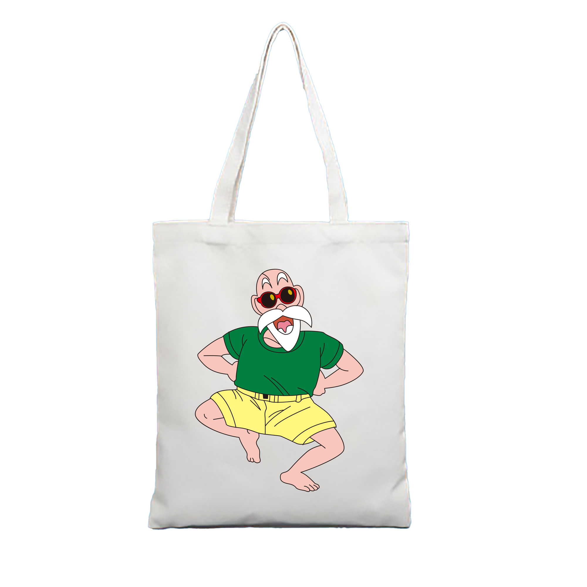 （画像用） ドラゴンボール 亀仙人（かめせんにん） DRAGON BALL Master Roshi Kame Sennin 縦型キャンバス生地手提げバッグ　トートバッグ