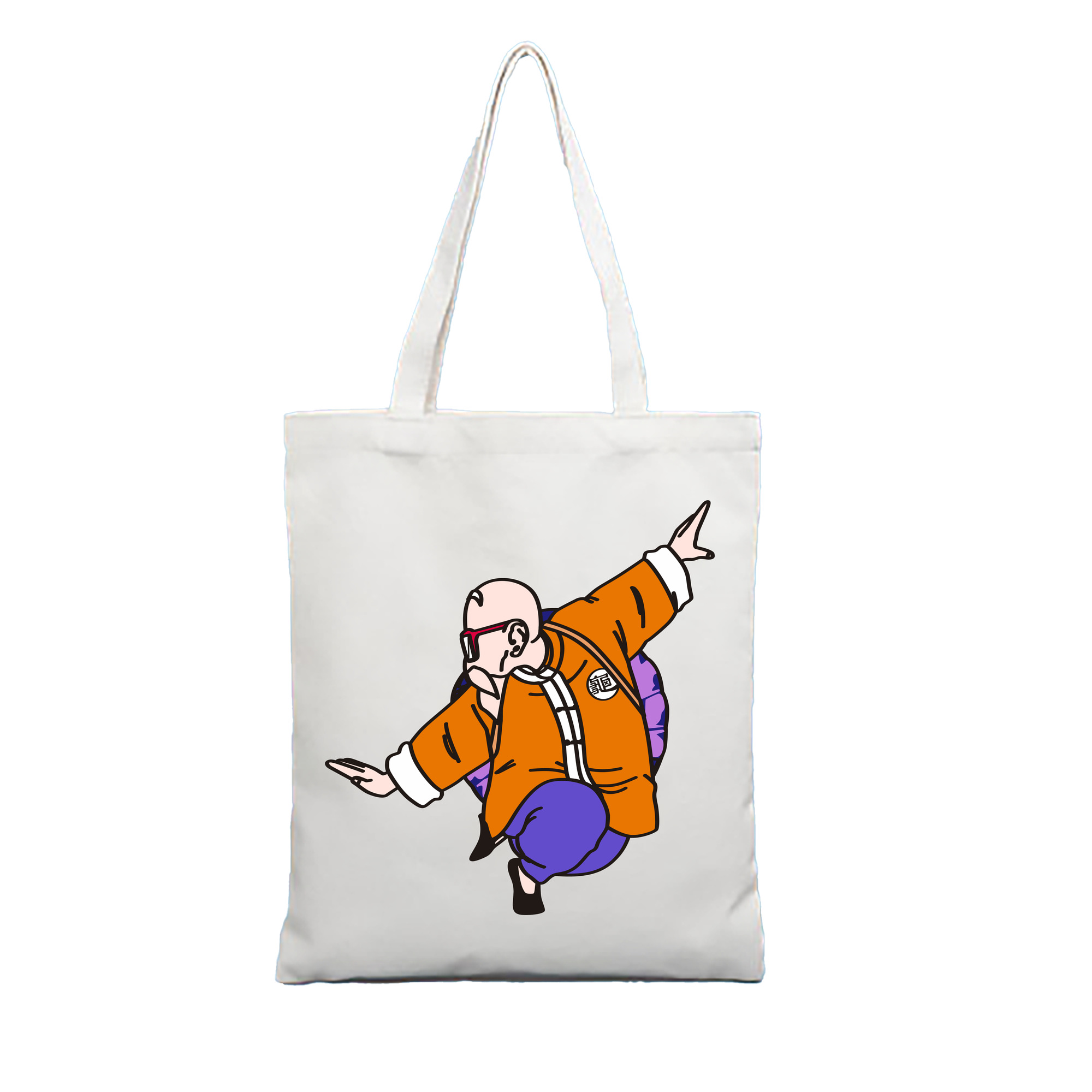 （画像用） ドラゴンボール 亀仙人（かめせんにん） DRAGON BALL Master Roshi Kame Sennin 縦型キャンバス生地手提げバッグ　トートバッグ