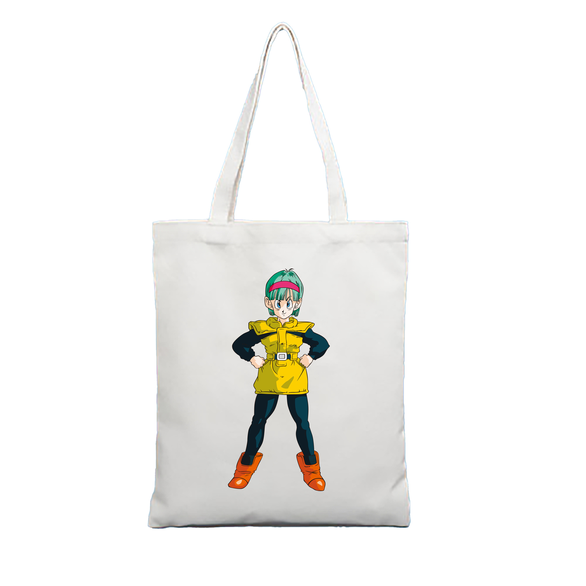 （画像用） ドラゴンボール ブルマ DRAGON BALL Bulma 縦型キャンバス生地手提げバッグ　トートバッグ
