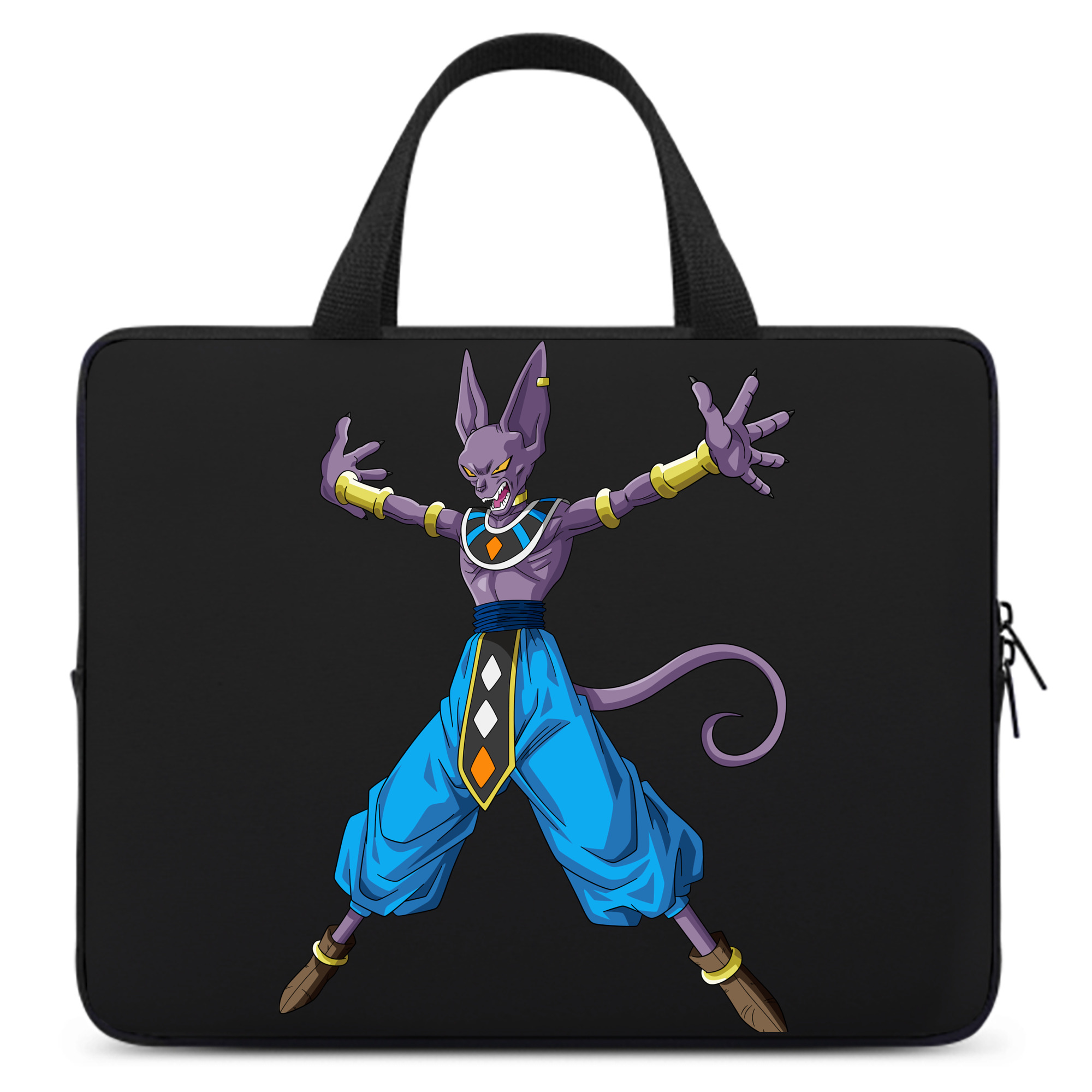 （画像用） ドラゴンボール ビルス 破壊神ビルス DRAGON BALL Beerus Birusu 手提げノートパソコンバッグ