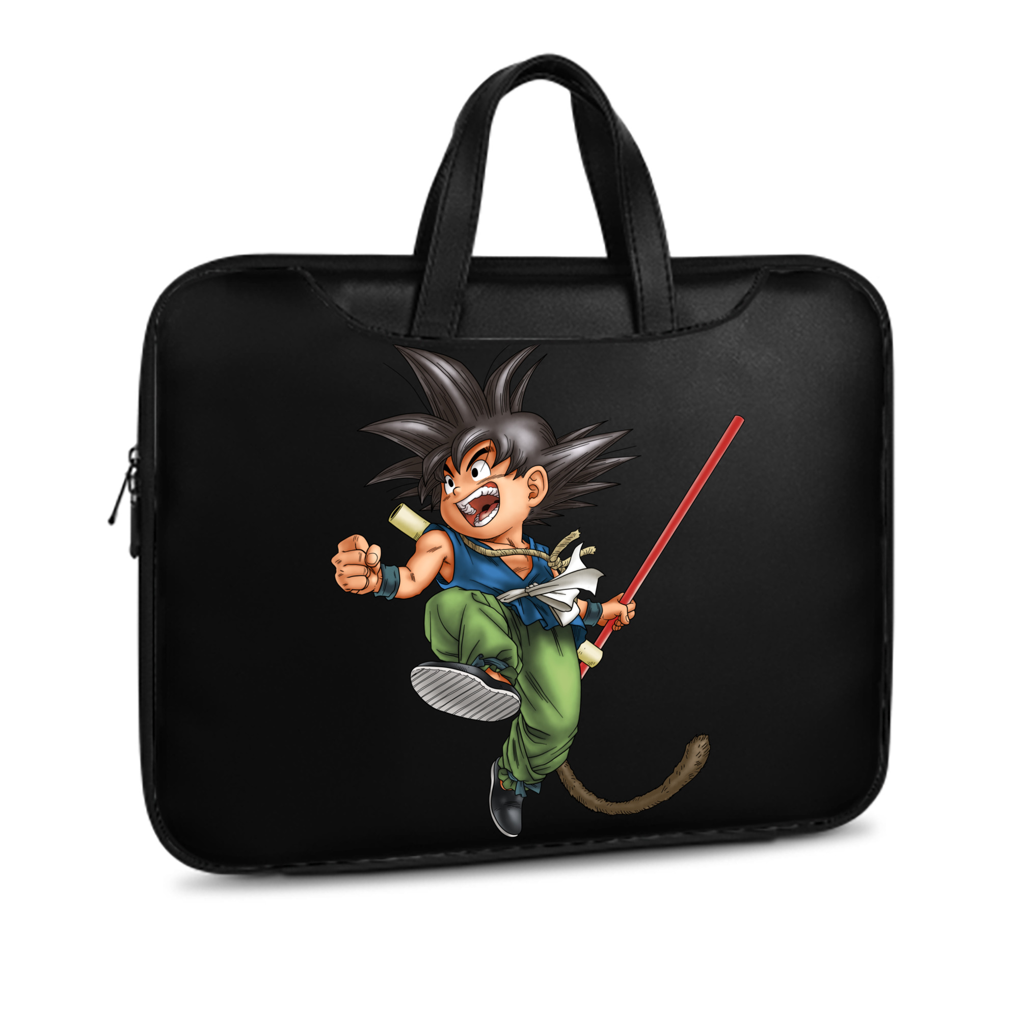 （画像用） ドラゴンボール 孫悟空（そん ごくう）Son Goku カカロット DRAGON BALL Kakarotto レザーラップトップバッグ　ノートパソコンケース