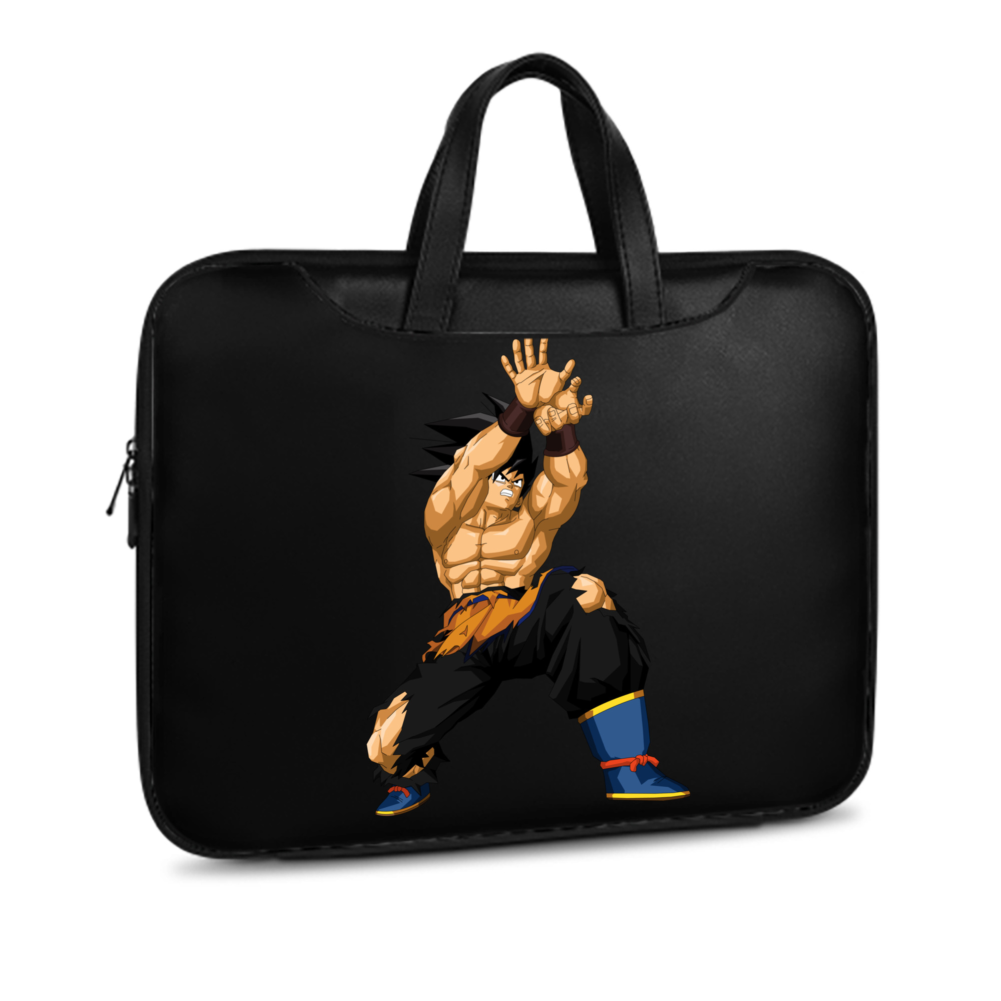 （画像用） ドラゴンボール 孫悟空（そん ごくう）Son Goku カカロット DRAGON BALL Kakarotto レザーラップトップバッグ　ノートパソコンケース