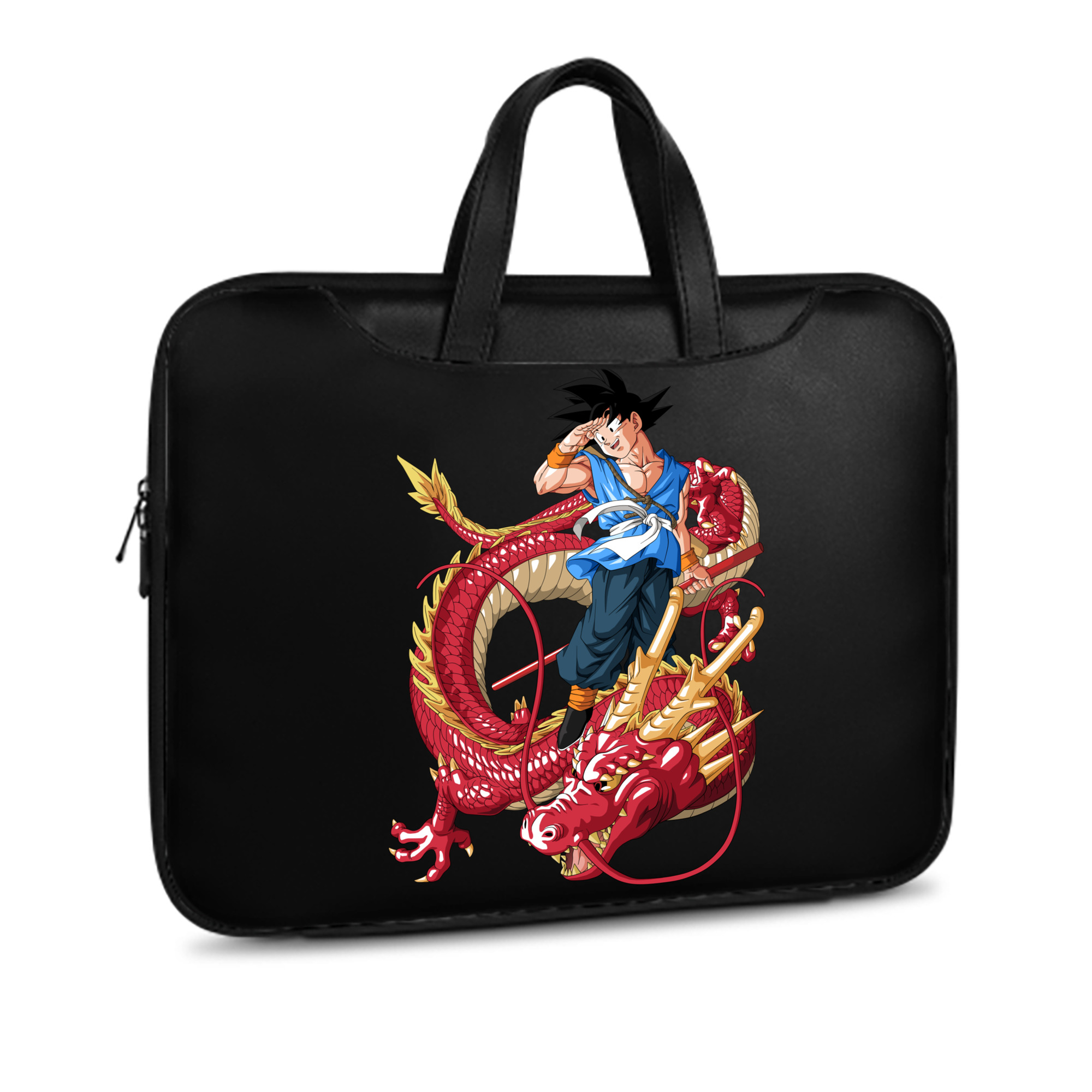 （画像用） ドラゴンボール 孫悟空（そん ごくう）Son Goku カカロット DRAGON BALL Kakarotto レザーラップトップバッグ　ノートパソコンケース