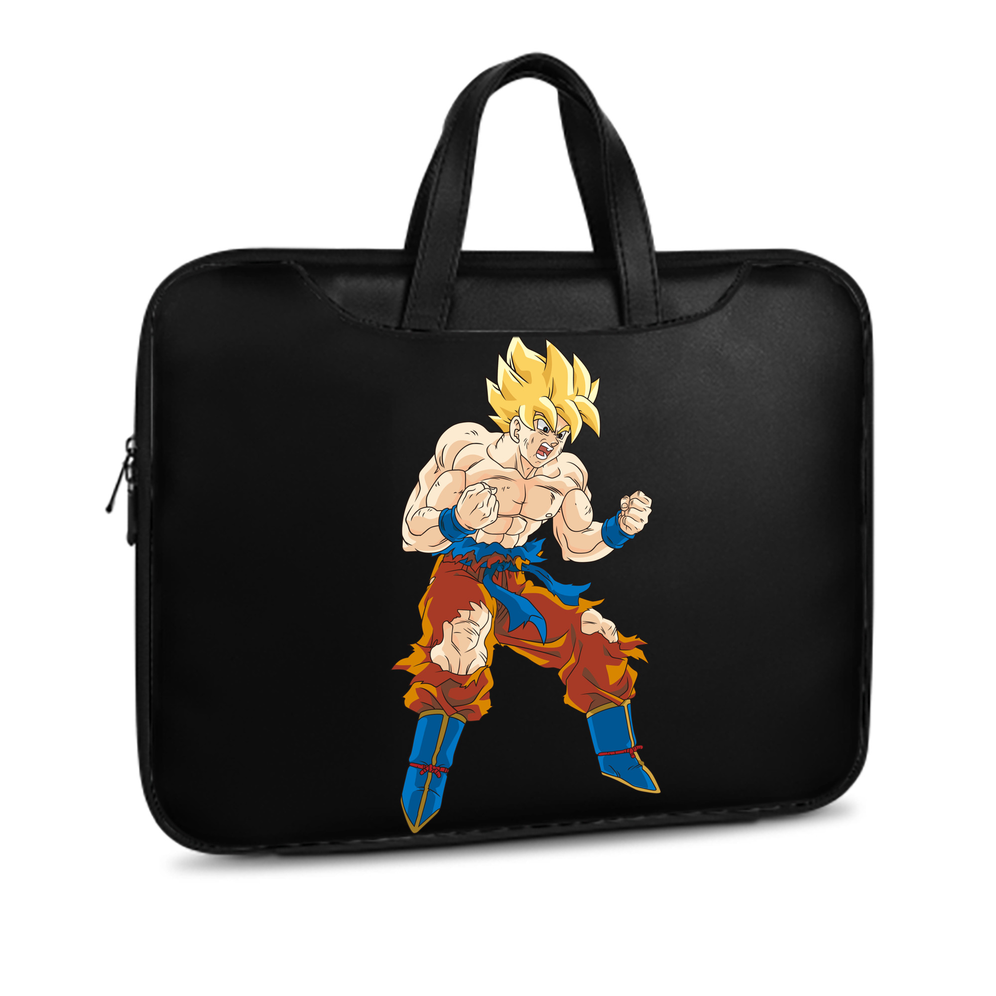 （画像用） ドラゴンボール 孫悟空（そん ごくう）Son Goku カカロット DRAGON BALL Kakarotto レザーラップトップバッグ　ノートパソコンケース