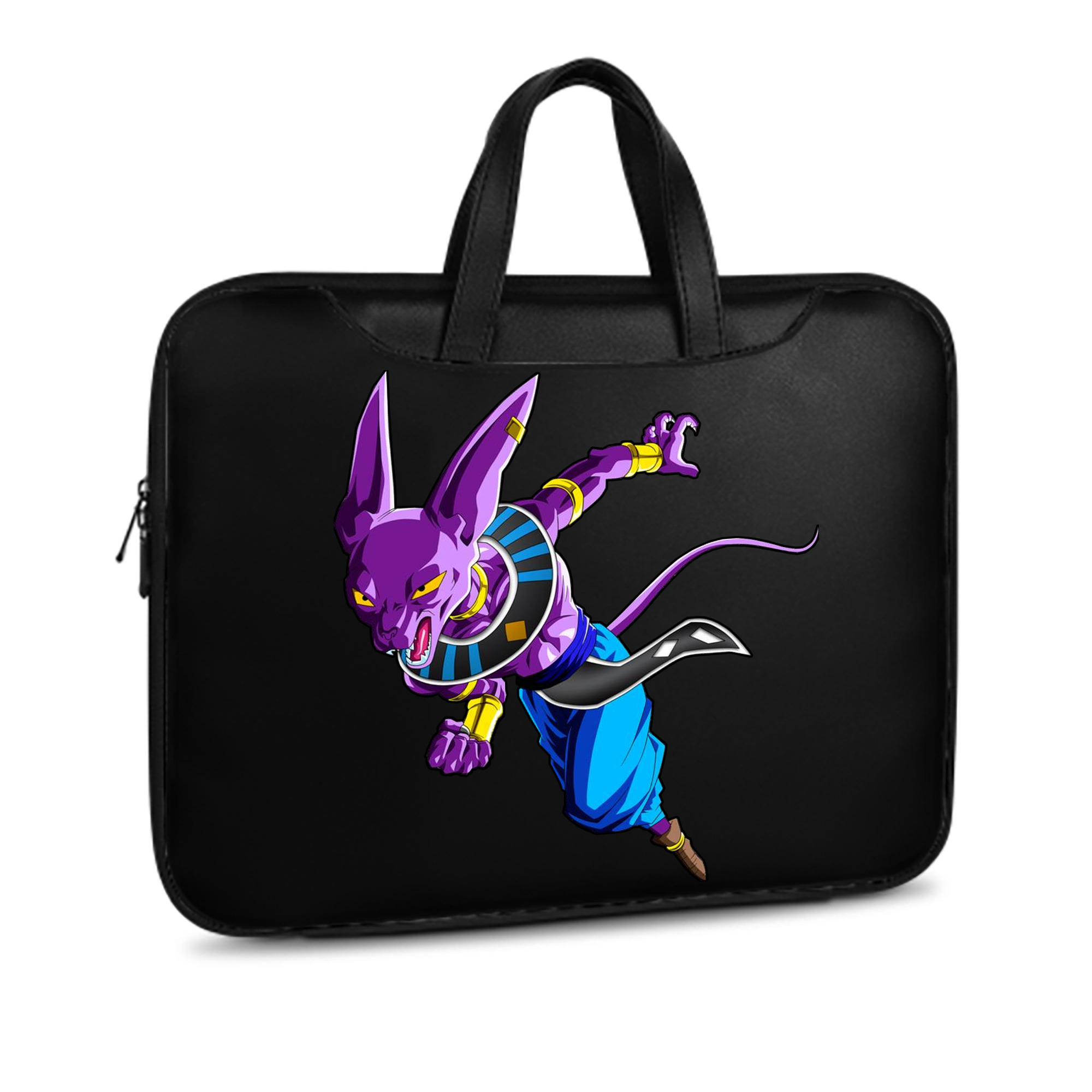 （画像用） ドラゴンボール ビルス 破壊神ビルス DRAGON BALL Beerus Birusu レザーラップトップバッグ　ノートパソコンケース