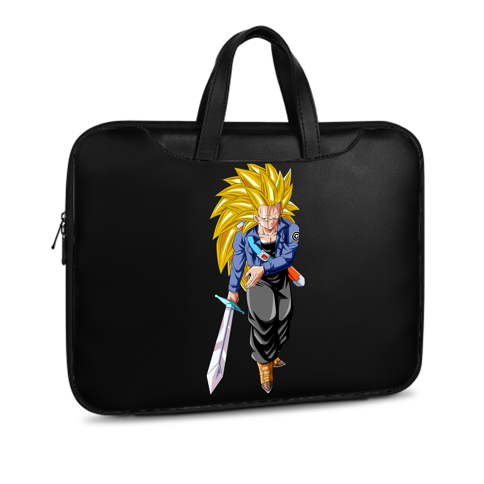 （画像用） ドラゴンボール トランクス（Torankusu）DRAGON BALL Trunks レザーラップトップバッグ　ノートパソコンケース