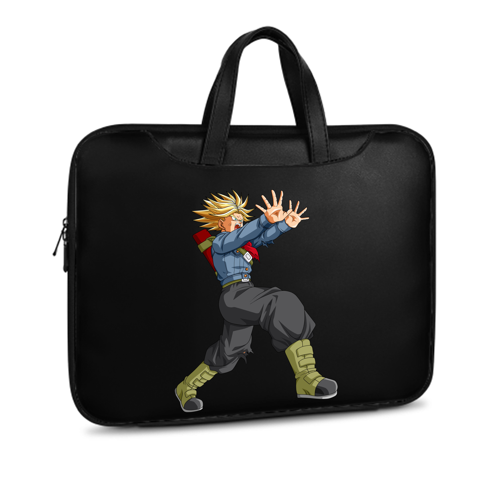 （画像用） ドラゴンボール トランクス（Torankusu）DRAGON BALL Trunks レザーラップトップバッグ　ノートパソコンケース