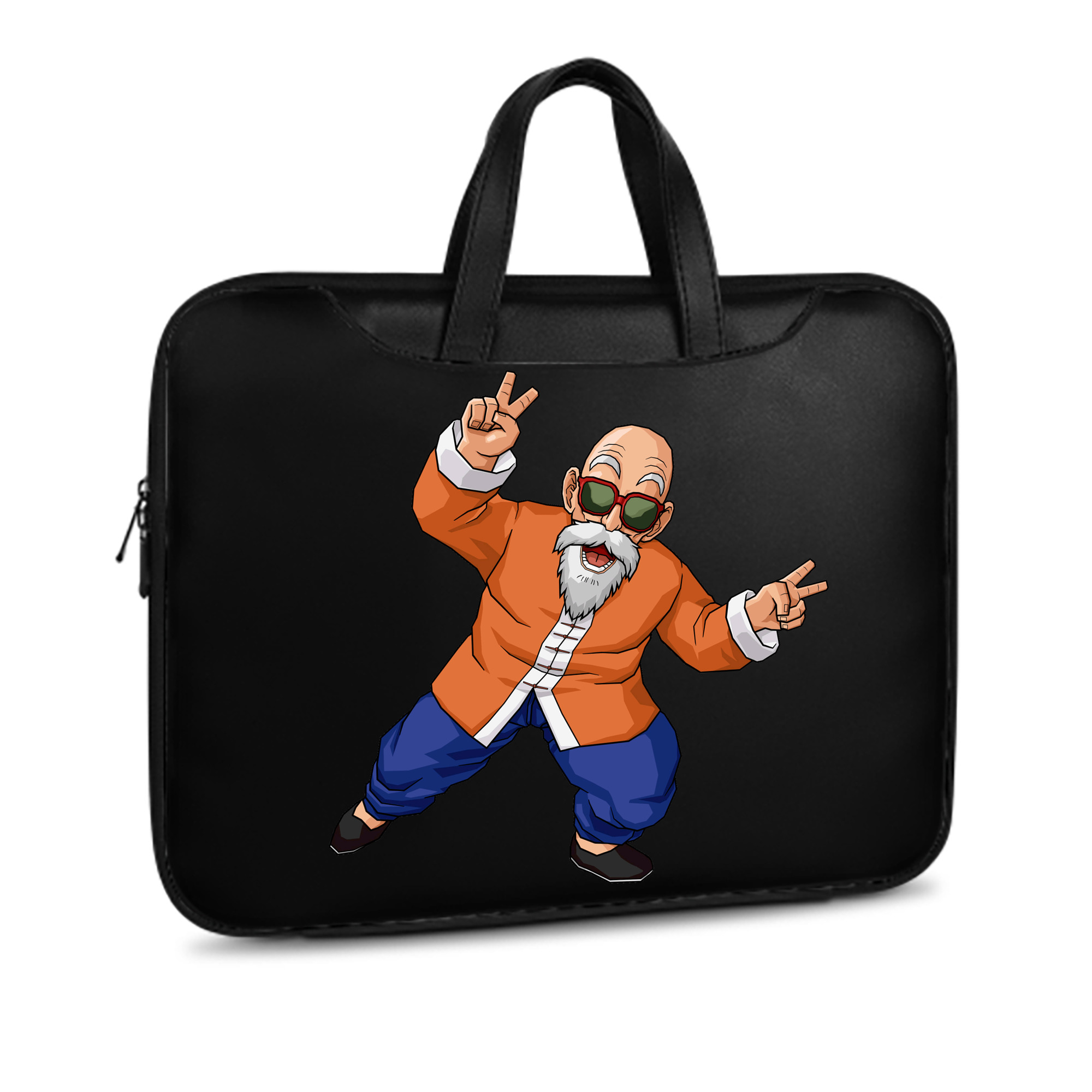 （画像用） ドラゴンボール 亀仙人（かめせんにん） DRAGON BALL Master Roshi Kame Sennin レザーラップトップバッグ　ノートパソコンケース