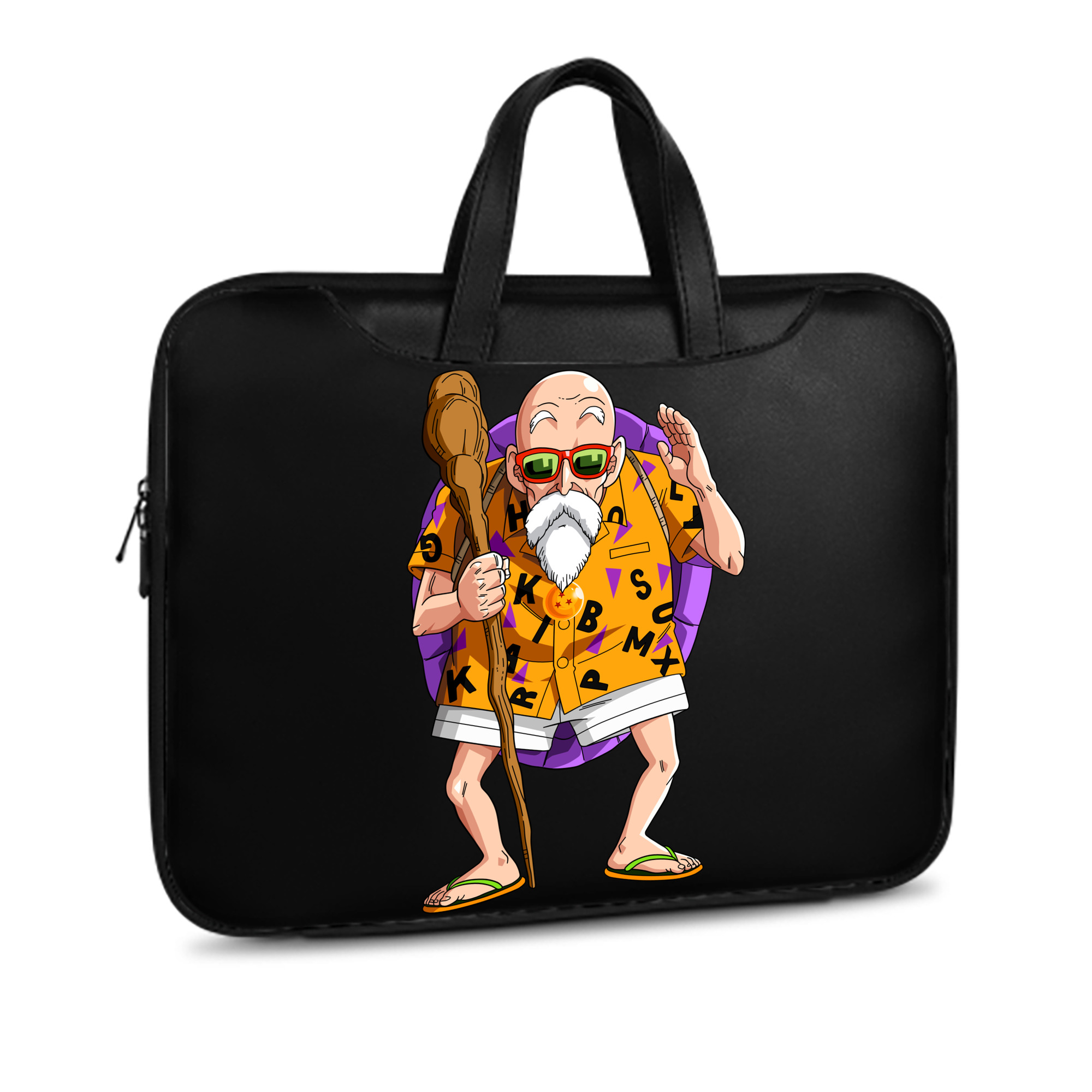 （画像用） ドラゴンボール 亀仙人（かめせんにん） DRAGON BALL Master Roshi Kame Sennin レザーラップトップバッグ　ノートパソコンケース